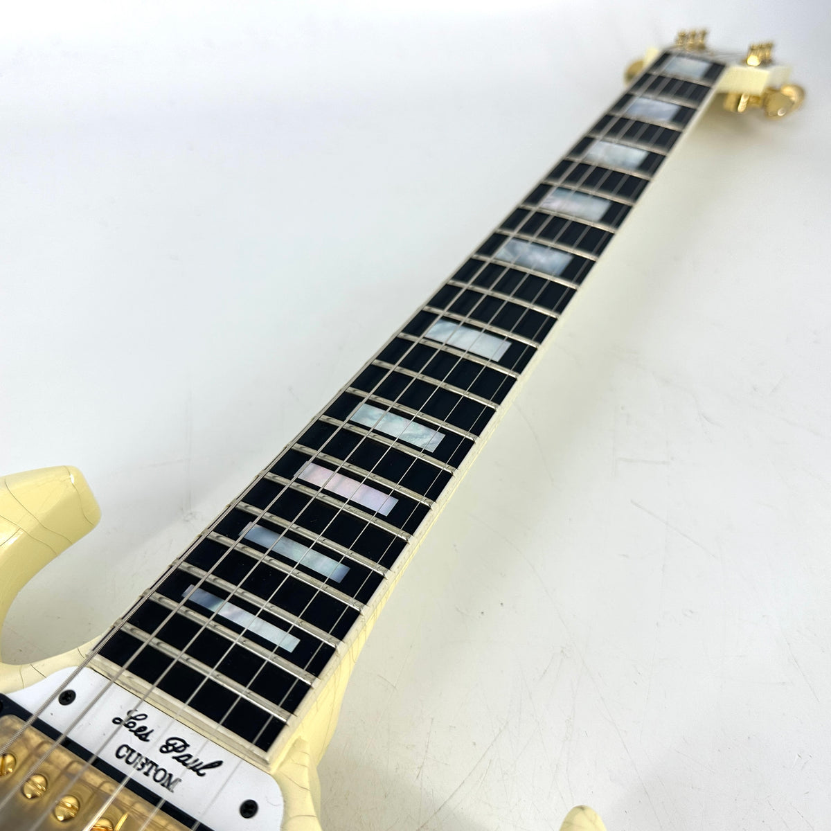 2020 Gibson Murphy Lab '63 Les Paul SG Custom with Maestro Ultra Light Aged - Classic White
