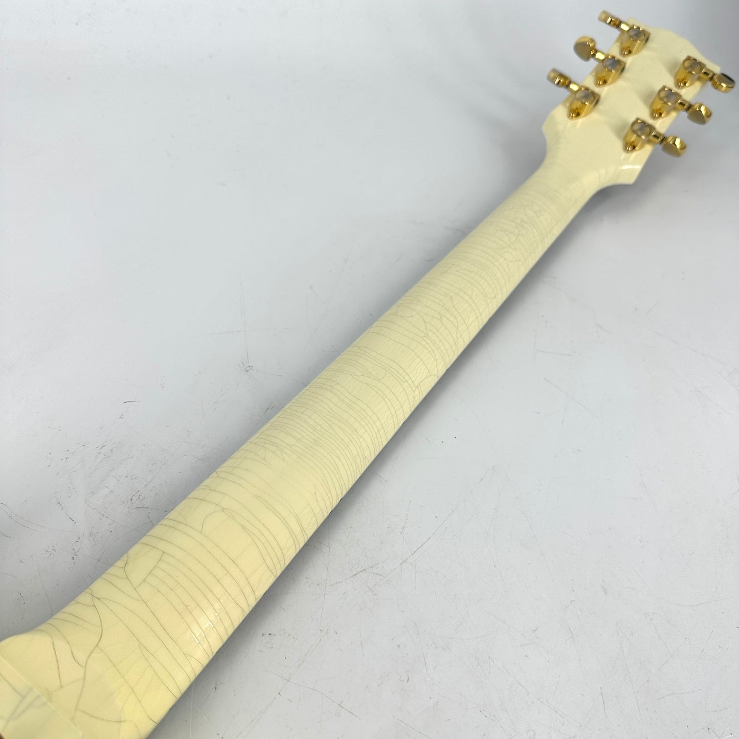 2020 Gibson Murphy Lab '63 Les Paul SG Custom with Maestro Ultra Light Aged - Classic White