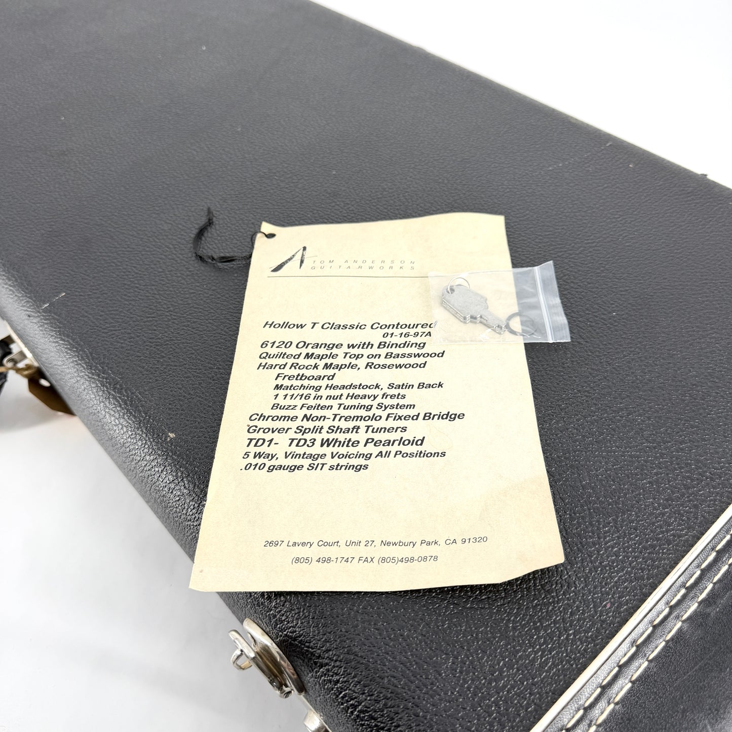 1997 Tom Anderson Hollow T Classic Contoured - 6120 Orange