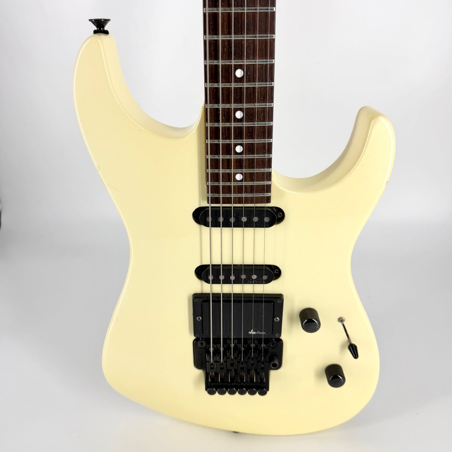 1990 Charvel 375 Deluxe – Pearl White
