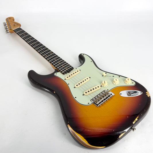 2018 Fender Custom Shop 60 Stratocaster Relic – Chocolate 3 Tone Sunburst