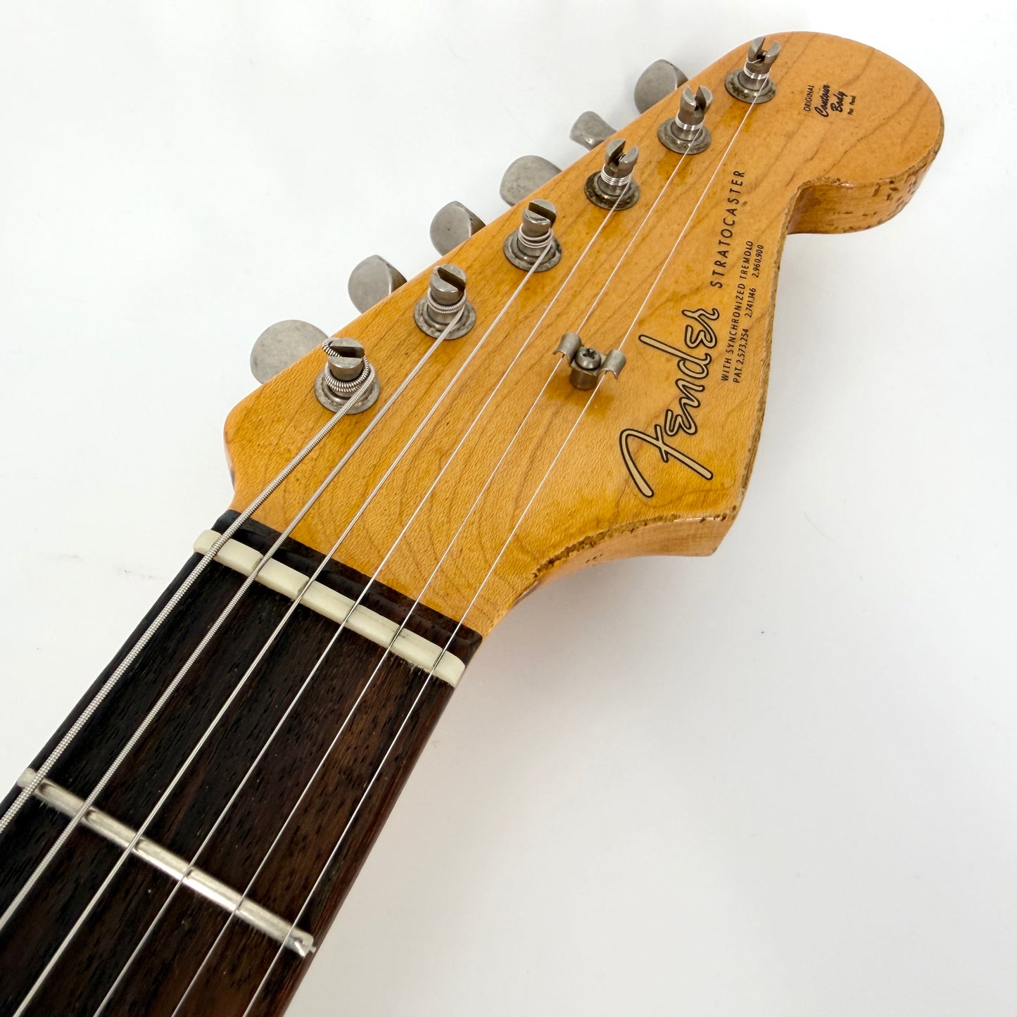 2018 Fender Custom Shop '63 Stratocaster Special Heavy Relic - Candy Tangerine over Sunburst