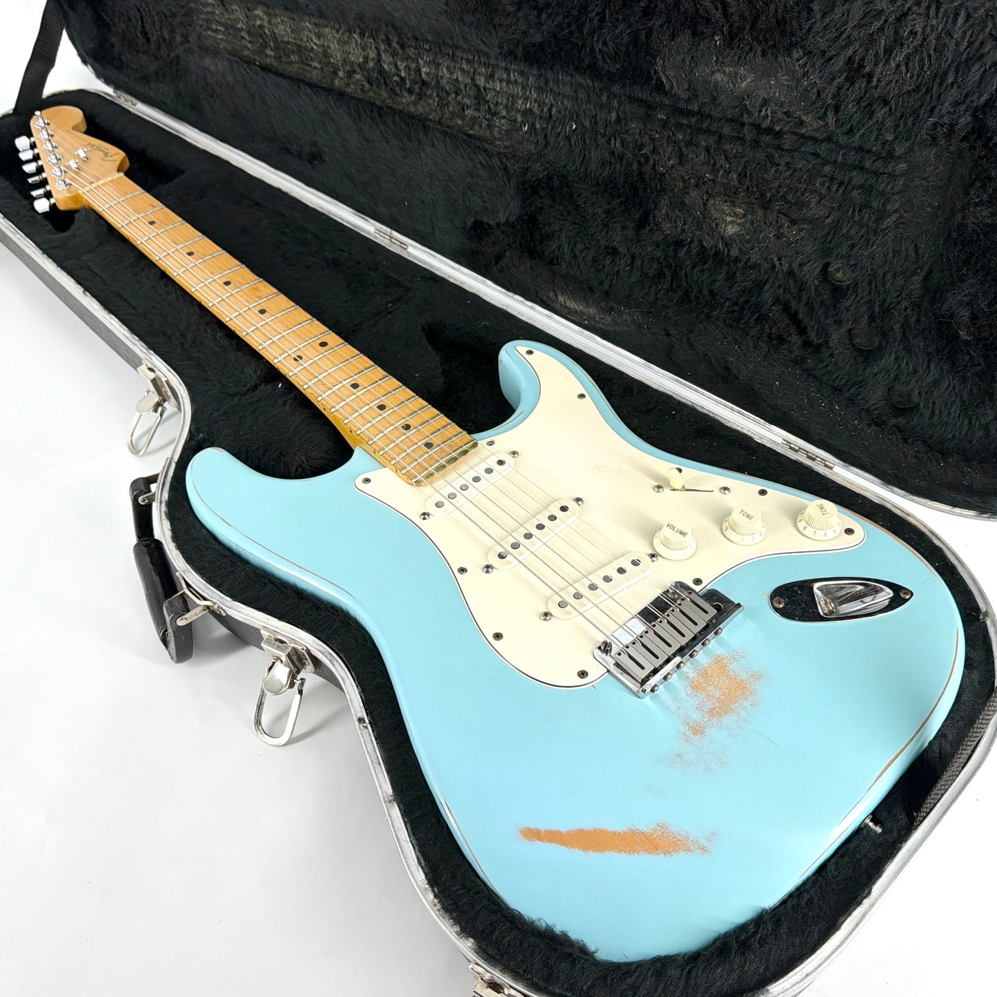 1995 Fender American Standard Stratocaster Relic - Daphne Blue