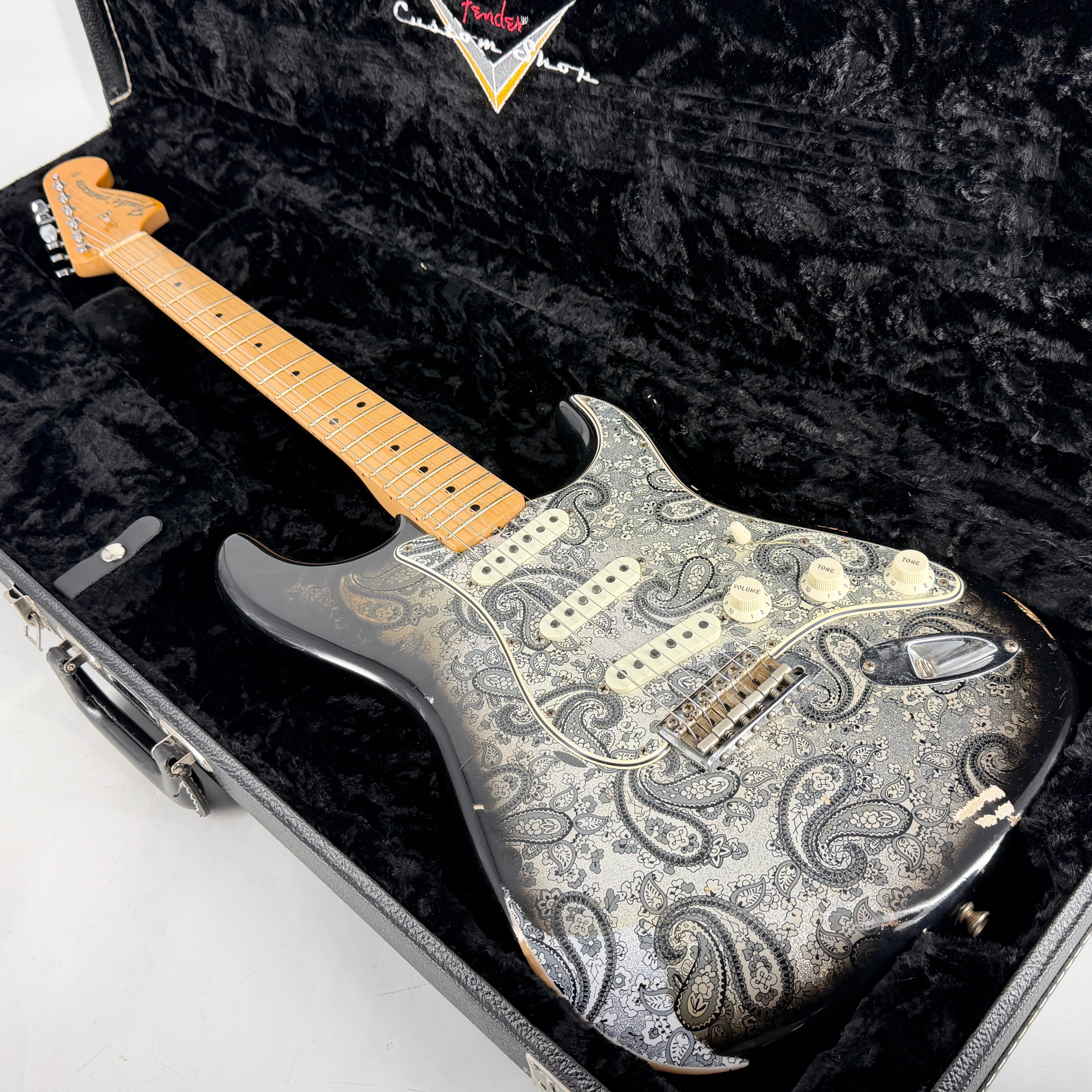 ★★Custom HardRelic Black Stratocaster★★ 2018 Fender Custom Shop Limited Edition '68 Stratocaster Relic