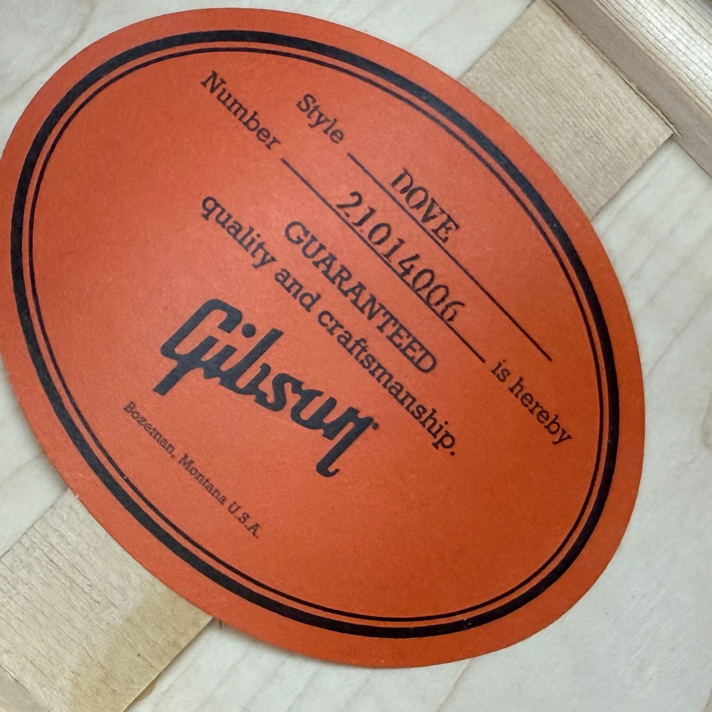 2024 Gibson Dove - Antique Natural