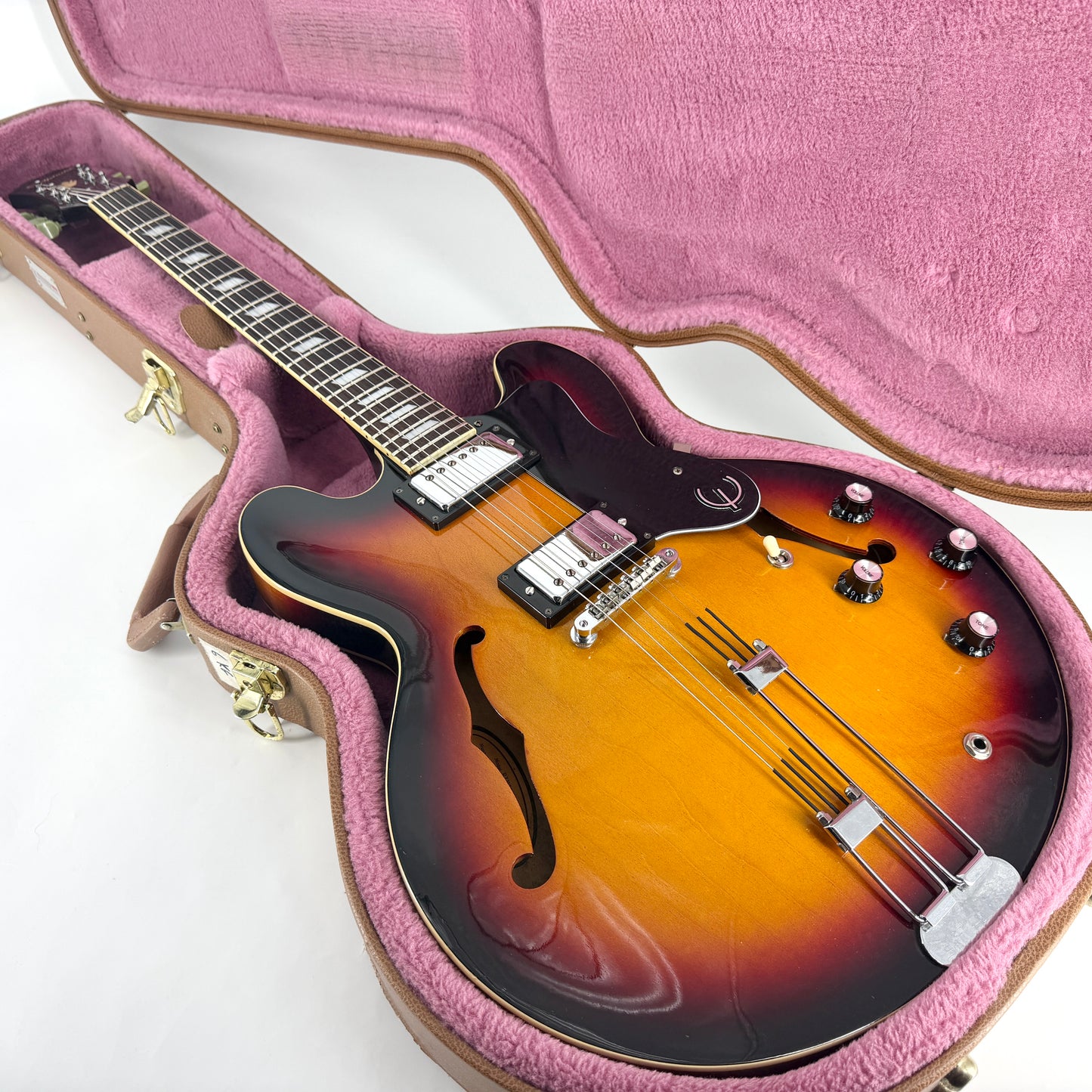 1996 Epiphone Riviera (Peerless Korea) - Vintage Sunburst