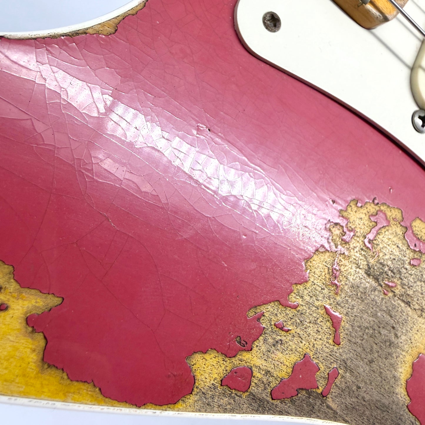 2018 Fender Custom Shop NAMM Ltd Edition '56 Thinline Stratocaster Heavy Relic – Coral Red over Sunburst