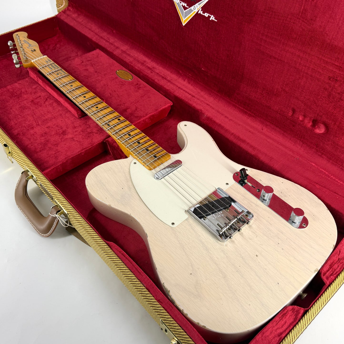 2024 Fender Custom Shop ’57 Telecaster Journeyman Relic – Aged White Blonde