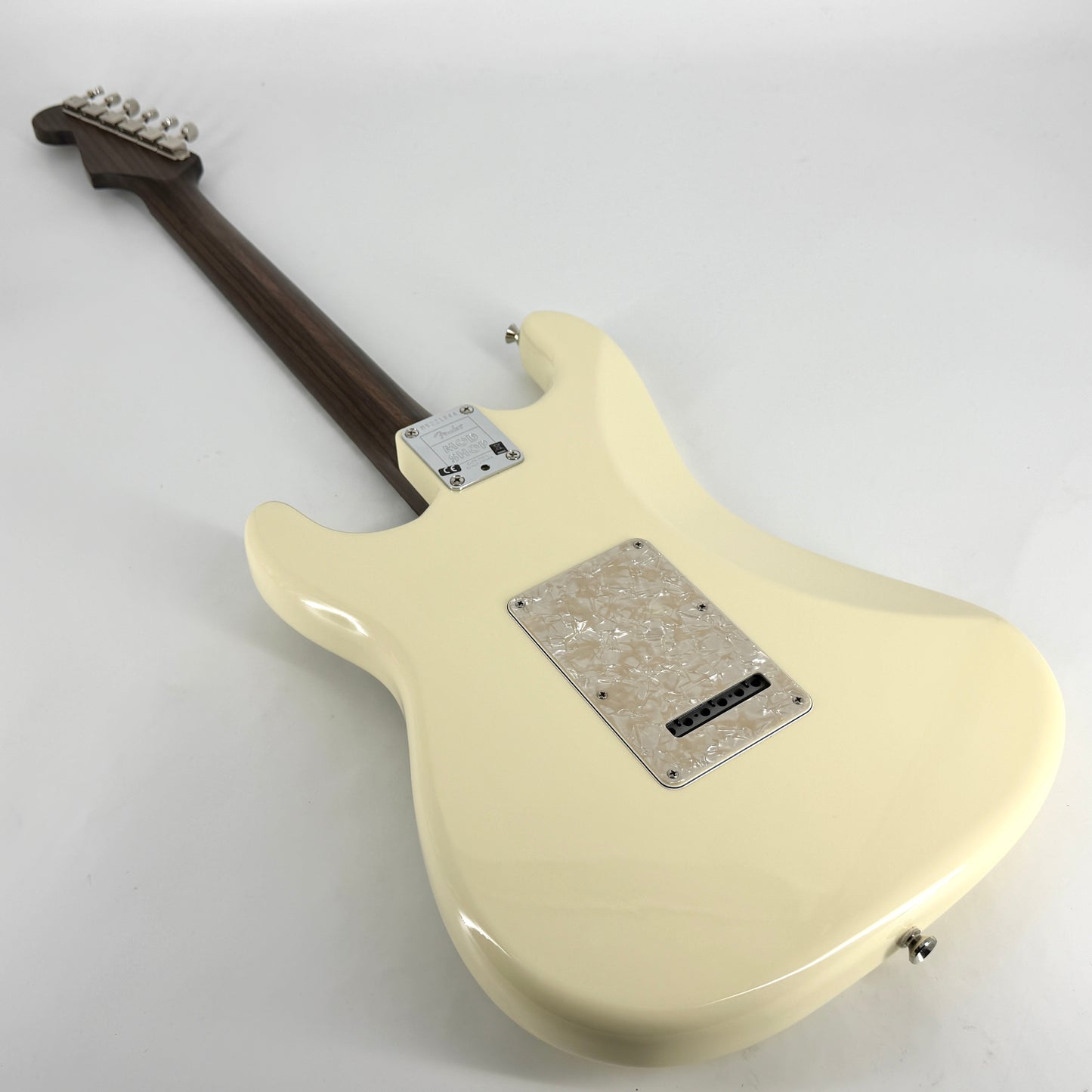 2023 Fender American Mod Shop Stratocaster Solid Rosewood Neck – Olympic White