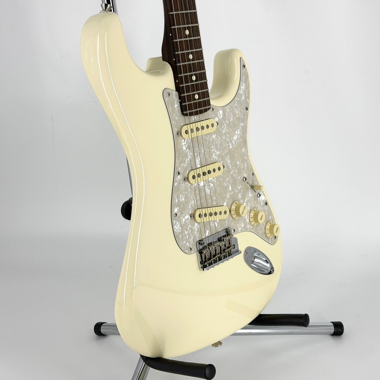 2023 Fender American Mod Shop Stratocaster Solid Rosewood Neck – Olympic White