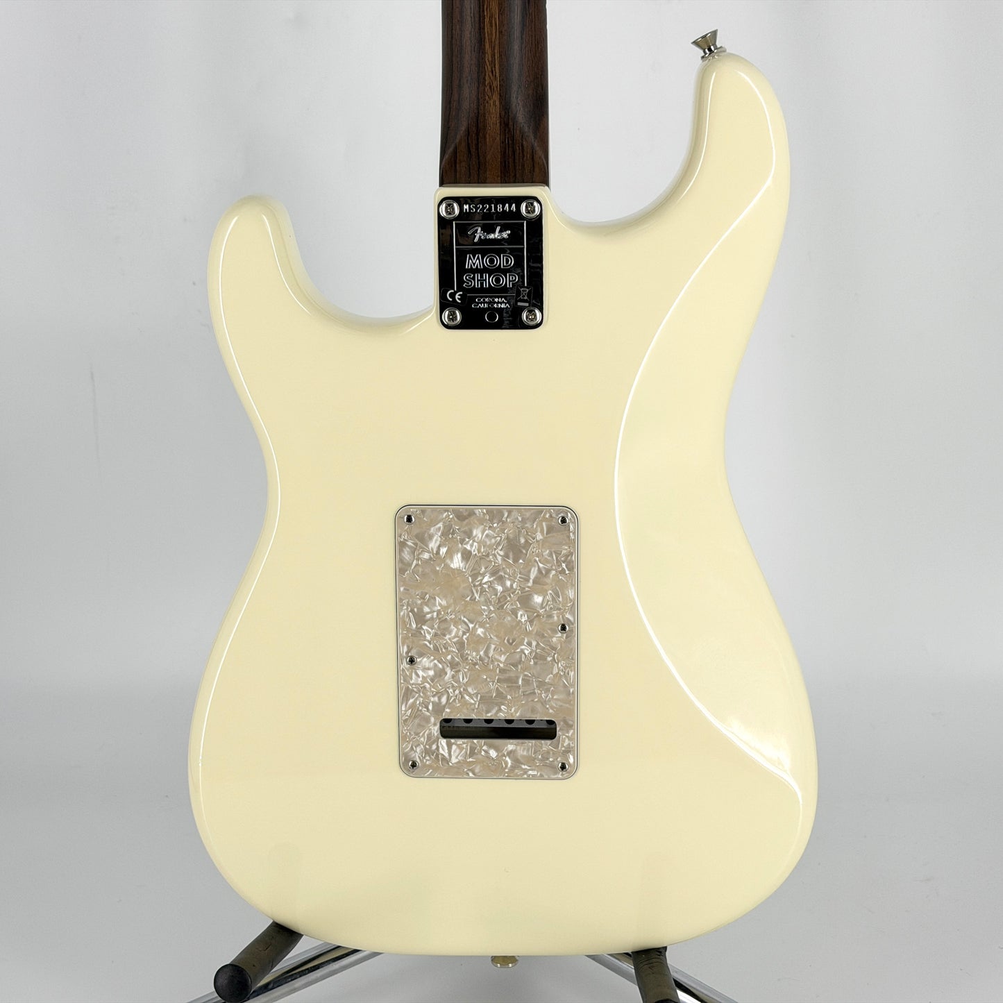2023 Fender American Mod Shop Stratocaster Solid Rosewood Neck – Olympic White
