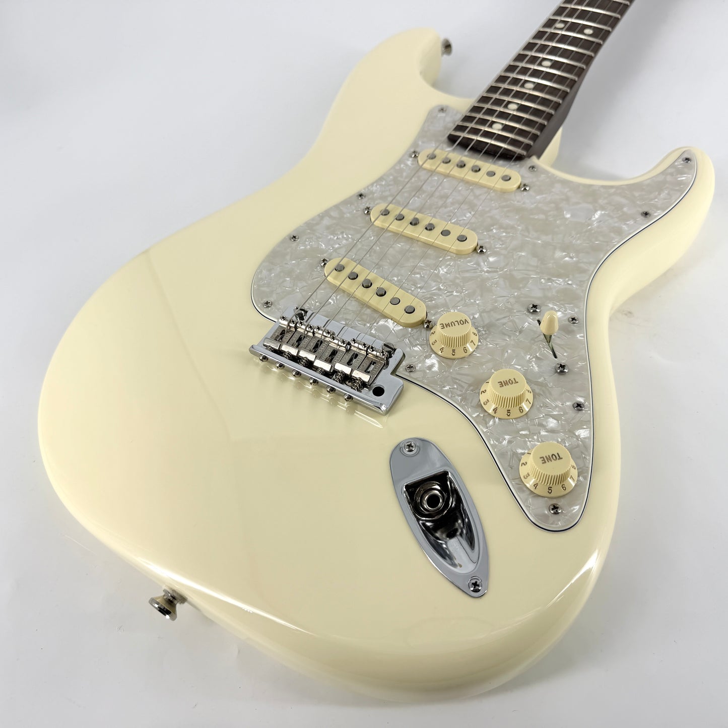 2023 Fender American Mod Shop Stratocaster Solid Rosewood Neck – Olympic White