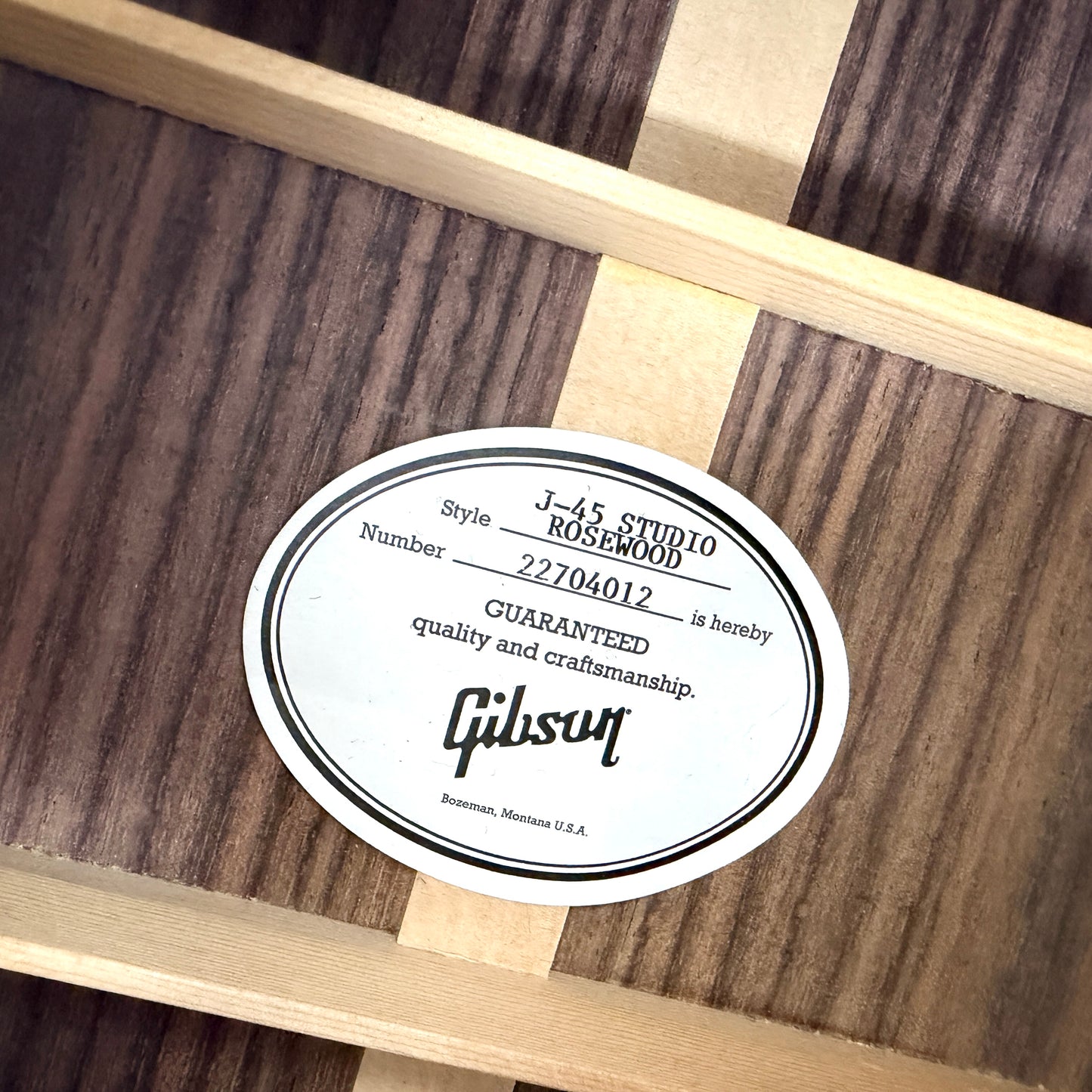 2024 Gibson J-45 Studio Rosewood – Rosewood Burst