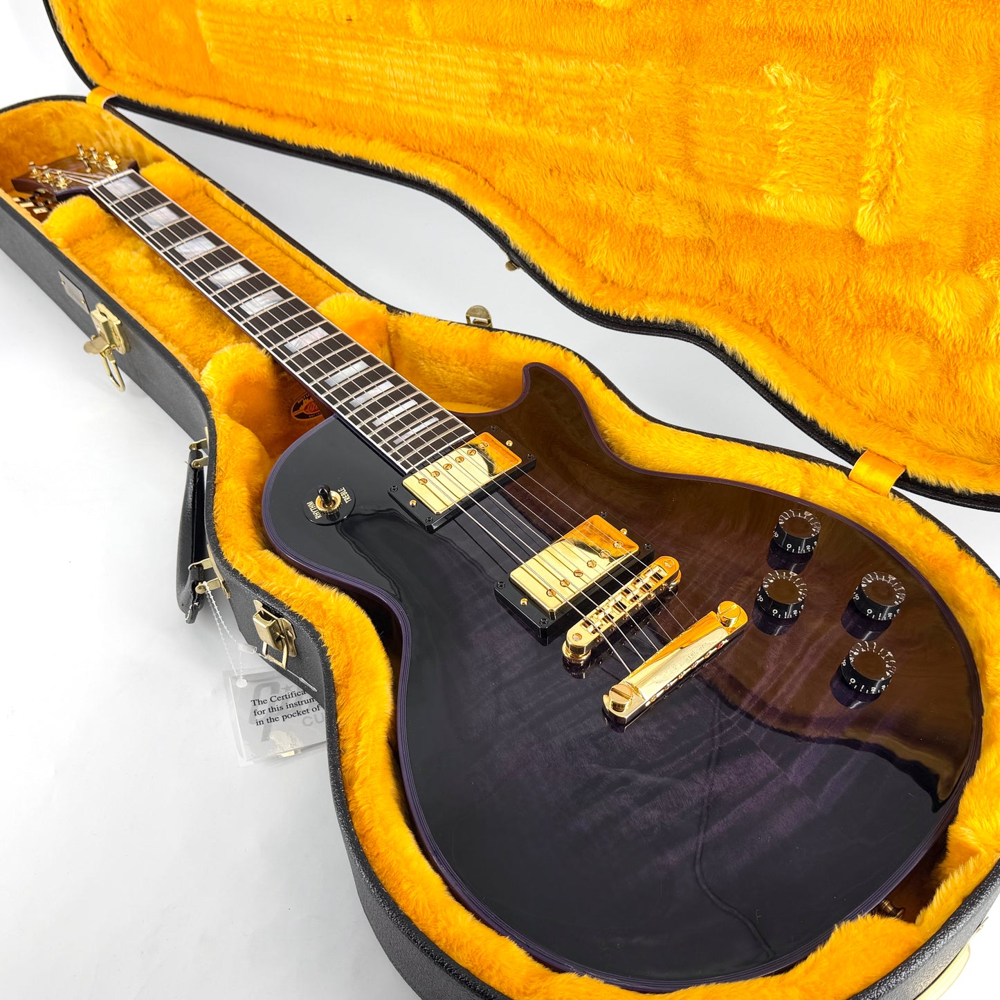 2024 Gibson Custom Shop M2M Les Paul Custom Figured – Purple Widow