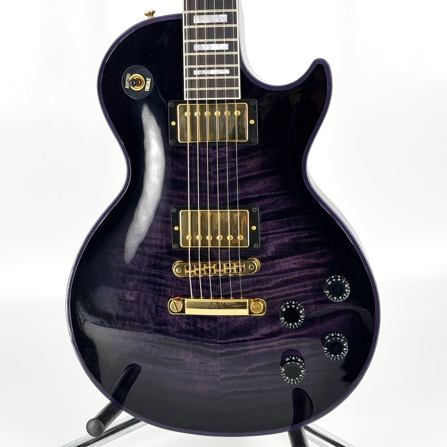 2024 Gibson Custom Shop M2M Les Paul Custom Figured – Purple Widow