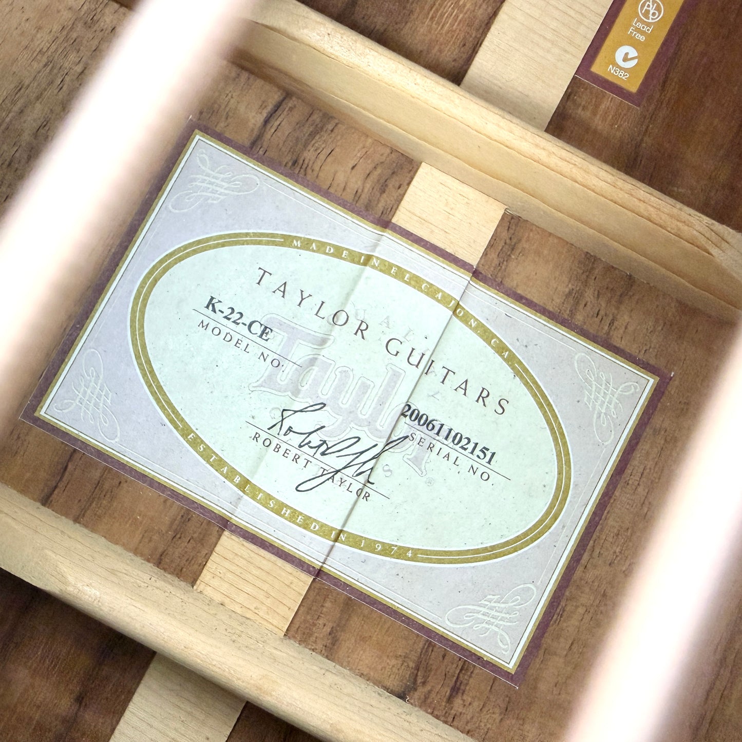 2006 Taylor K22CE - Koa