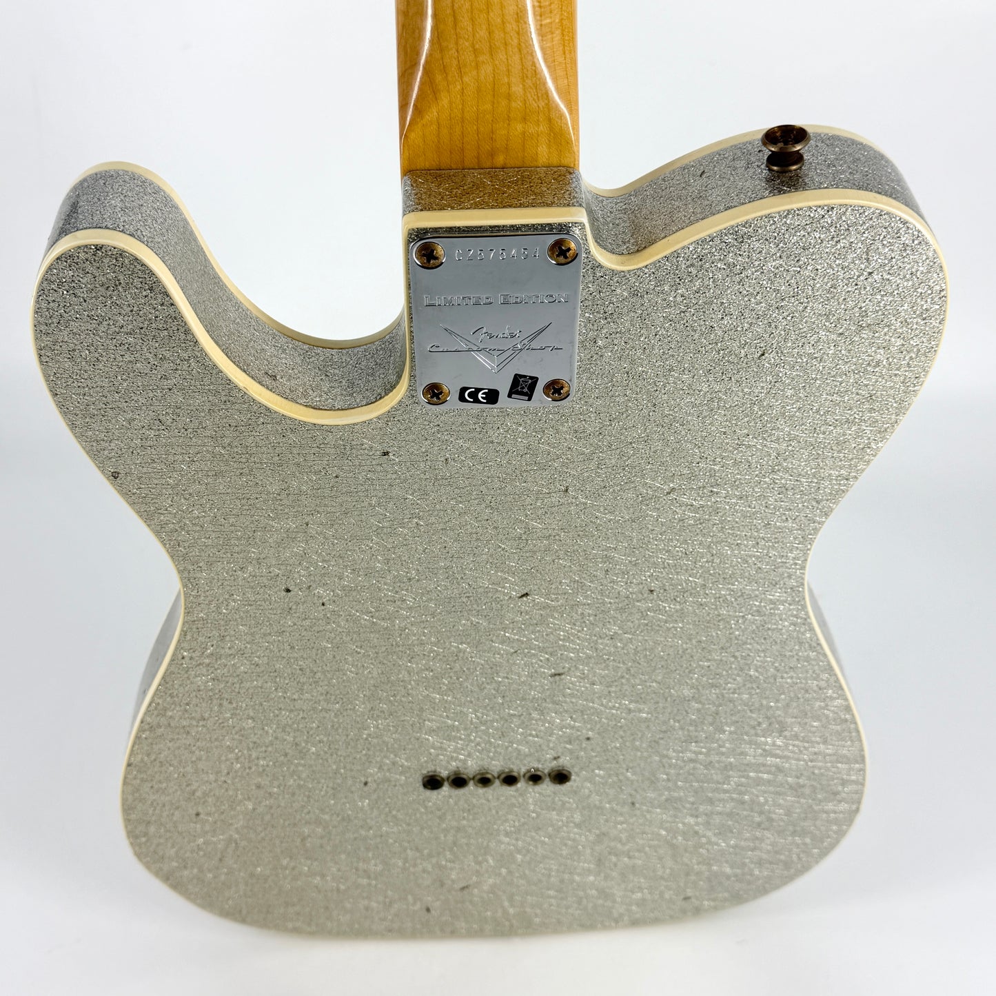 2024 Fender Custom Shop Limited 1960 Telecaster Custom Thinline Journeyman Relic - Aged Silver Sparkle