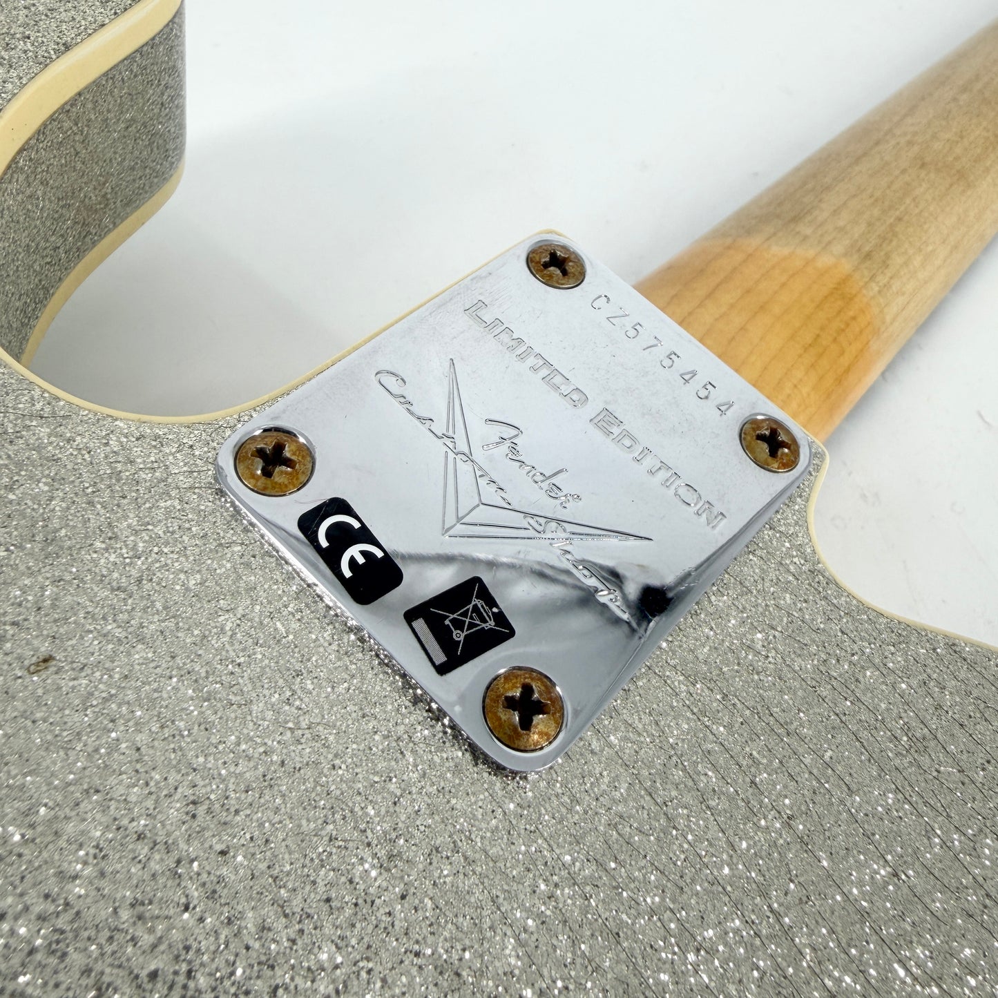 2024 Fender Custom Shop Limited 1960 Telecaster Custom Thinline Journeyman Relic - Aged Silver Sparkle