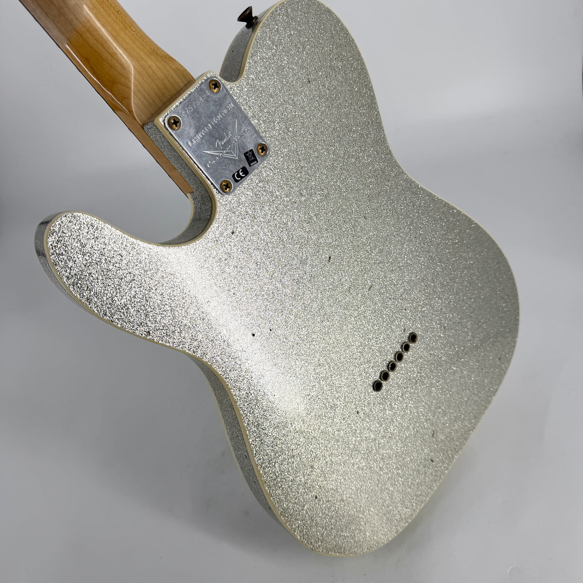 2024 Fender Custom Shop Limited 1960 Telecaster Custom Thinline Journeyman Relic - Aged Silver Sparkle