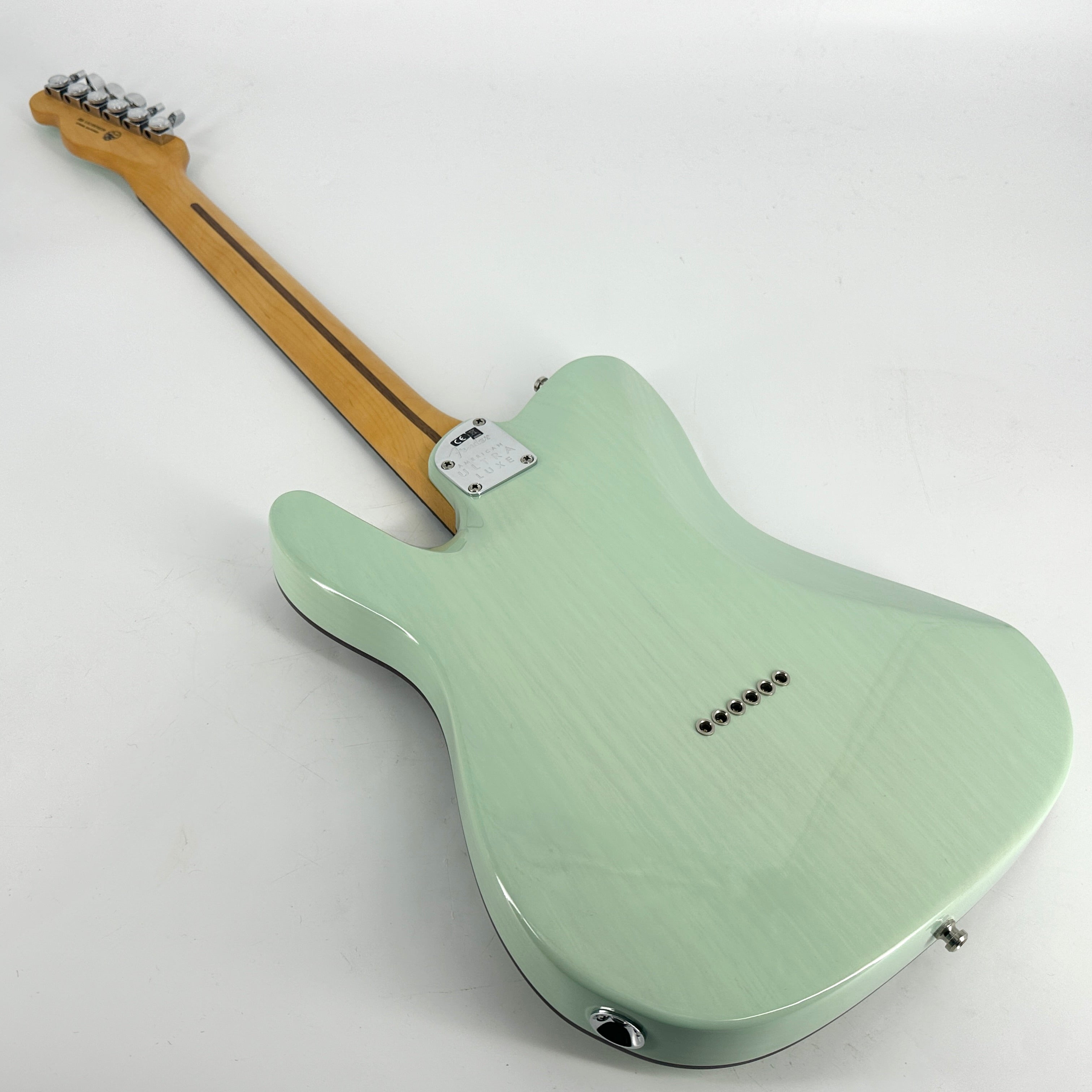 2021 Fender American Ultra Luxe Telecaster – Transparent Surf 