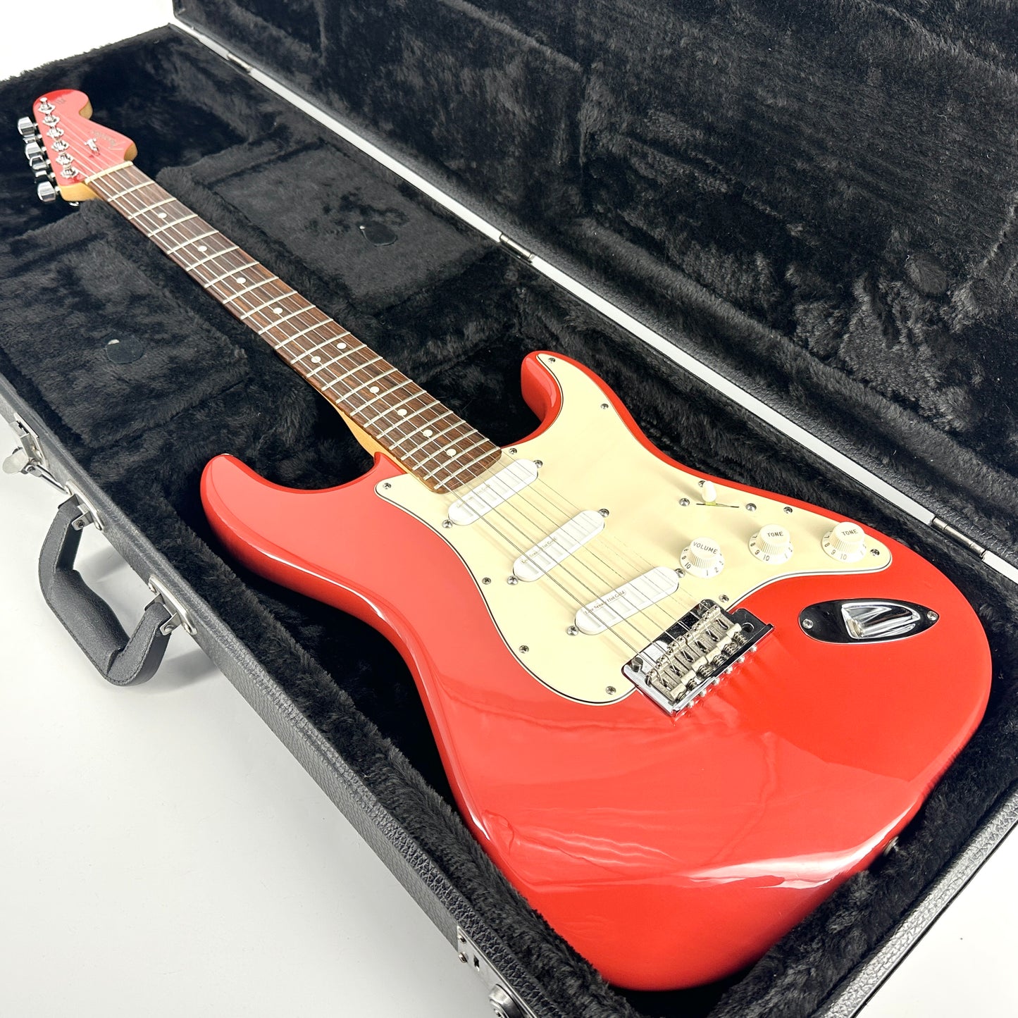 2008 Fender American Standard Stratocaster – Ltd Edition Matching Headstock – Fiesta Red