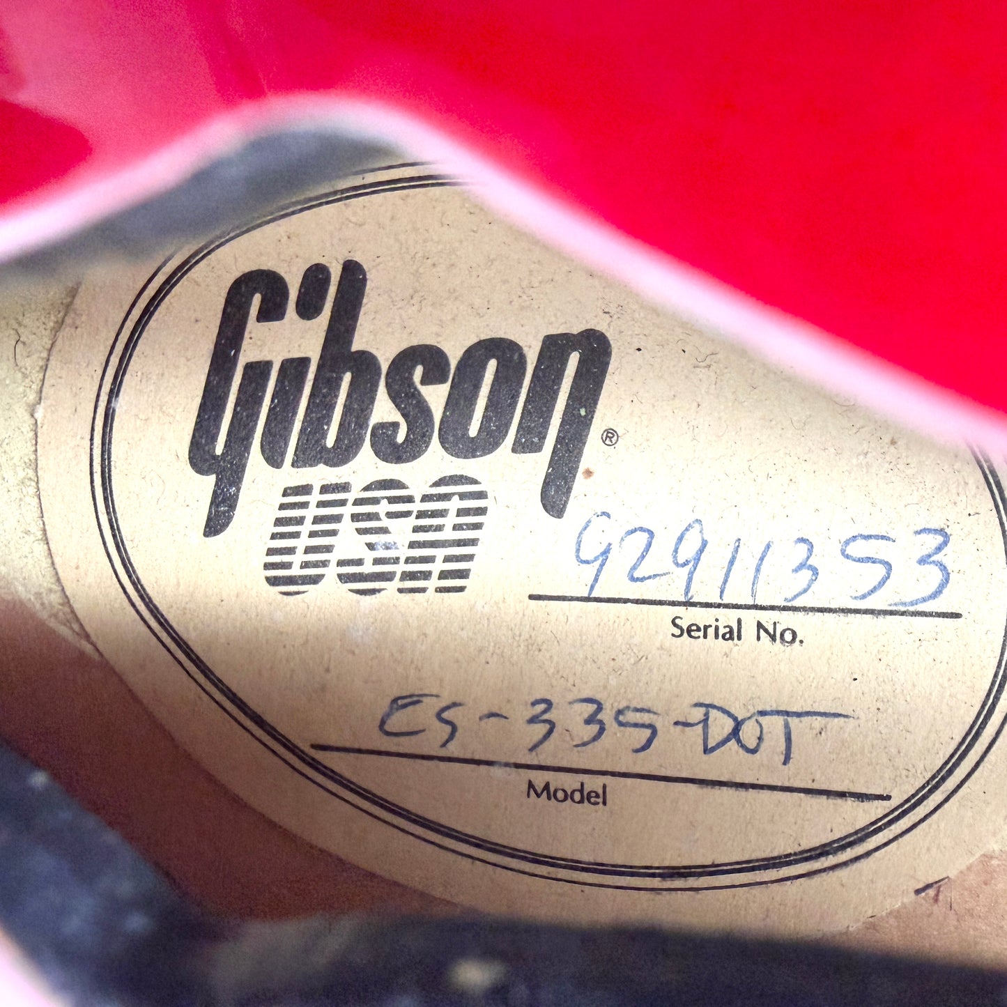 1991 Gibson ES-335 - Cherry