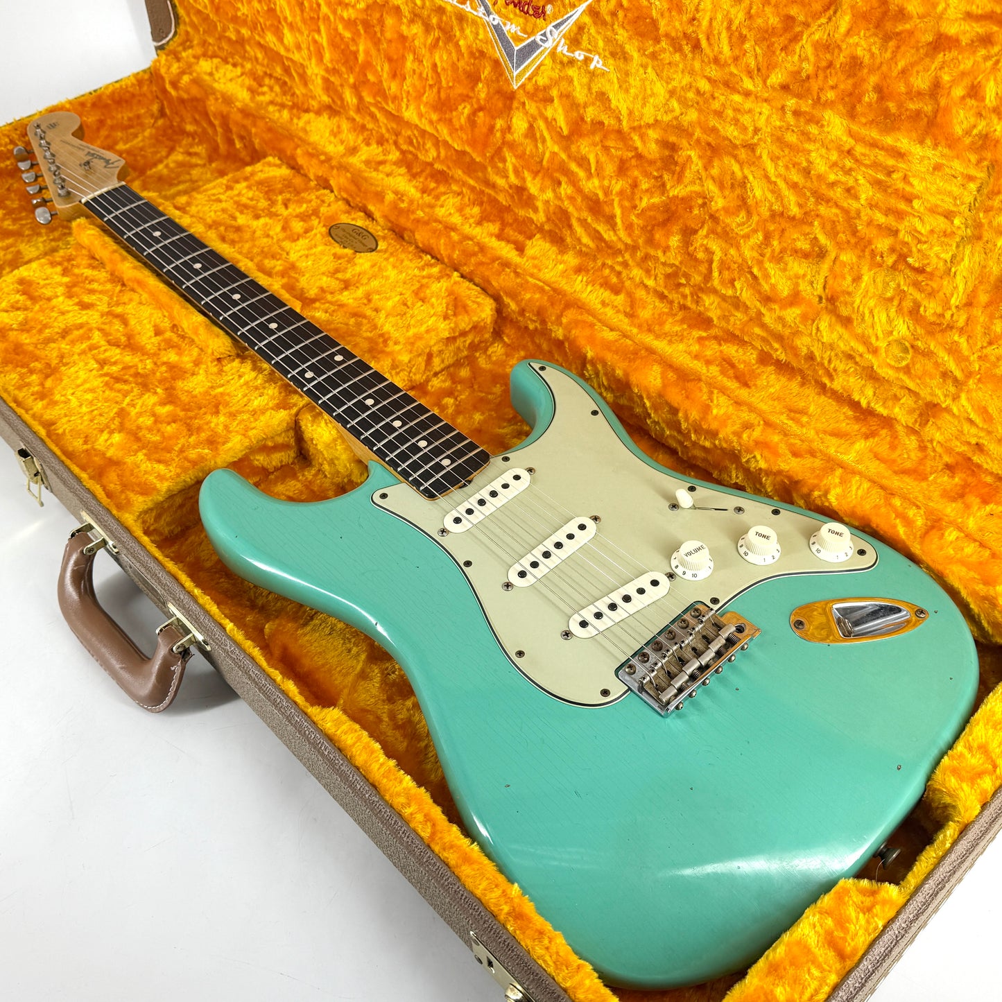 2021 Fender Custom Shop Limited Edition 1962/63 Stratocaster Journeyman Relic –  Aged Sea Foam Green