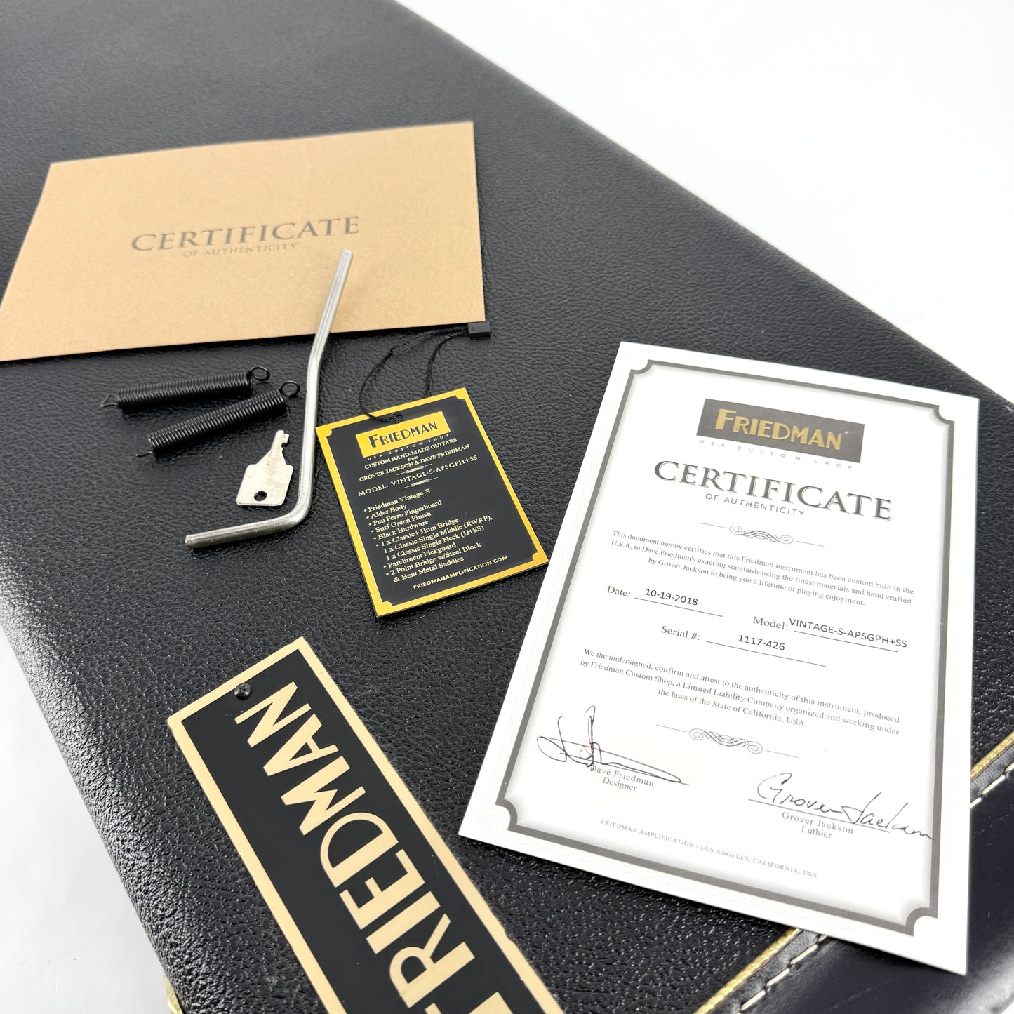 2018 Friedman Vintage-S HSS Relic – Aged Surf Green