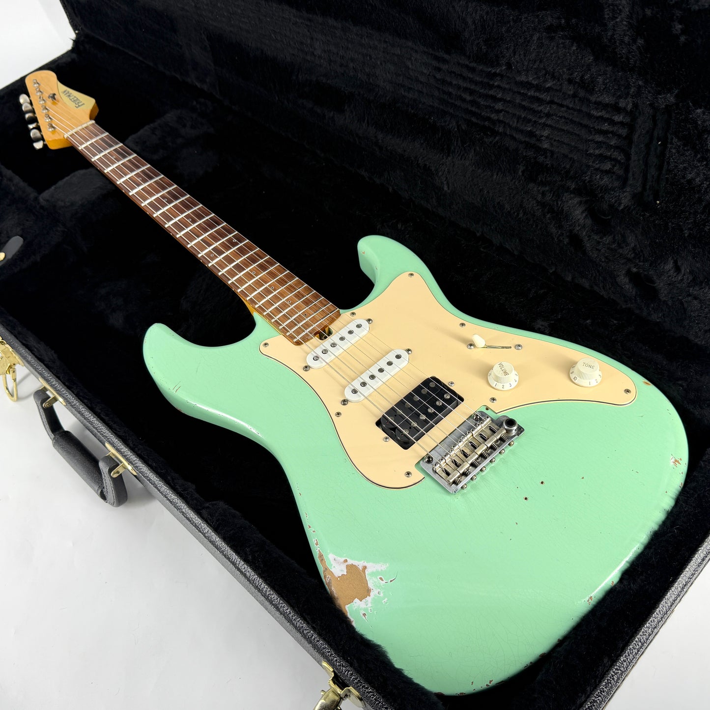 2018 Friedman Vintage-S HSS Relic – Aged Surf Green