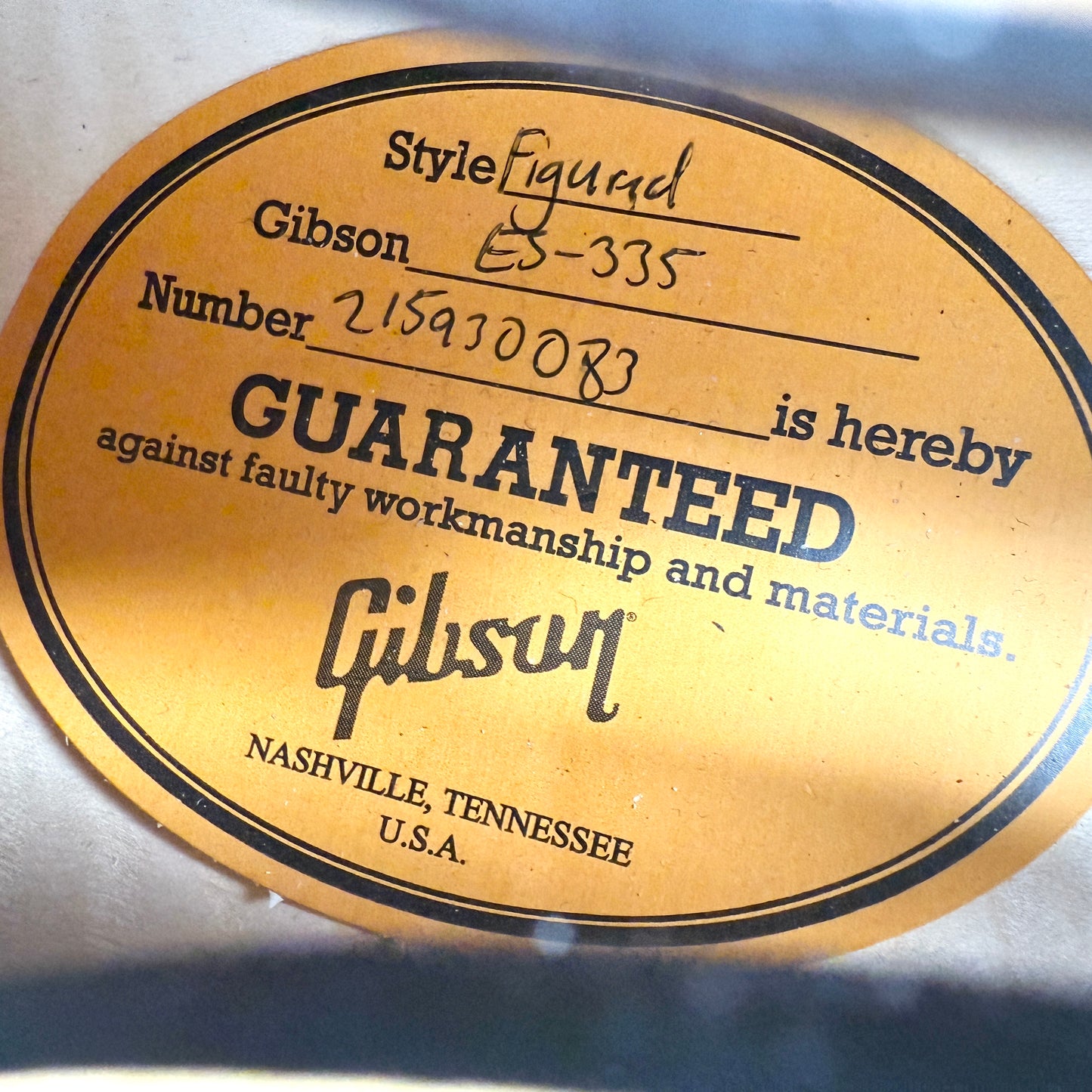 2023 Gibson ES-335 Figured – Vintage Natural