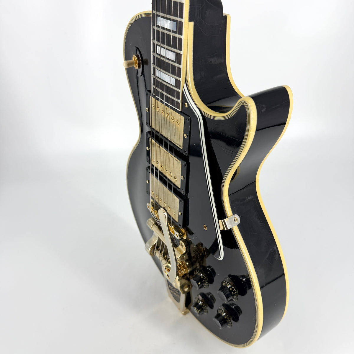 2023 Gibson Custom Murphy Lab Light Aged 1957 Les Paul Custom Triple Black Beauty - Ebony