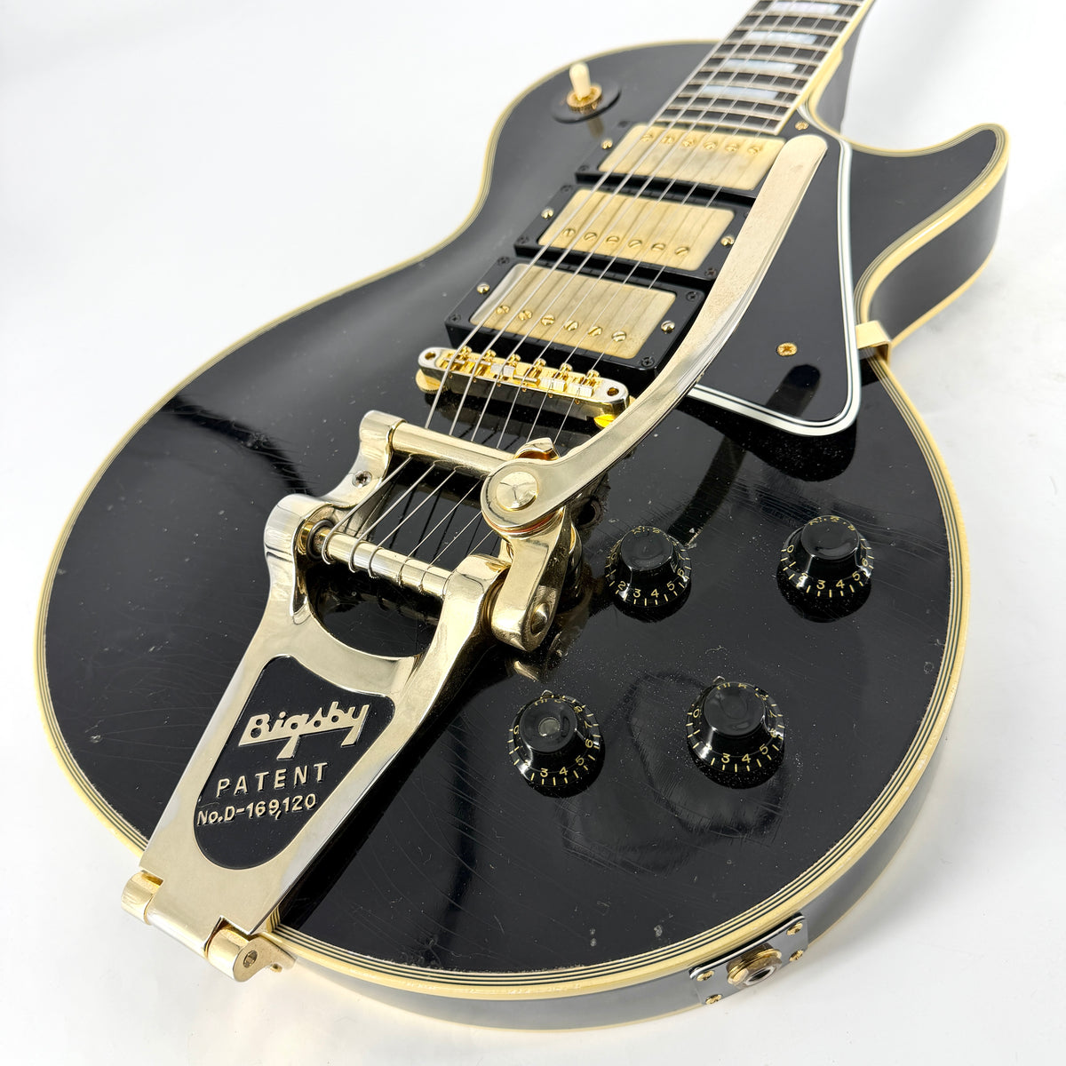 2023 Gibson Custom Murphy Lab Light Aged 1957 Les Paul Custom Triple Black Beauty - Ebony
