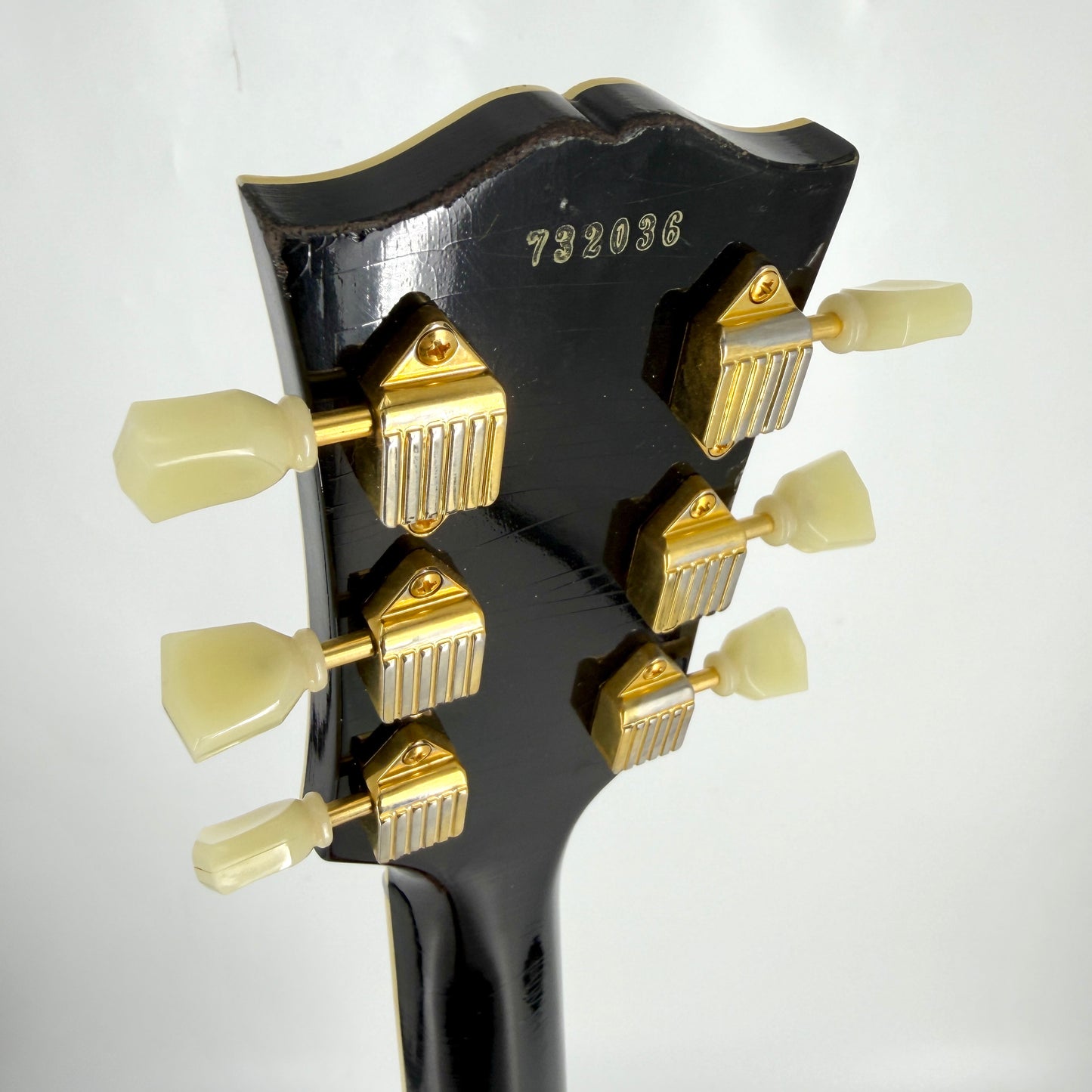 2023 Gibson Custom Murphy Lab Light Aged 1957 Les Paul Custom Triple Black Beauty - Ebony