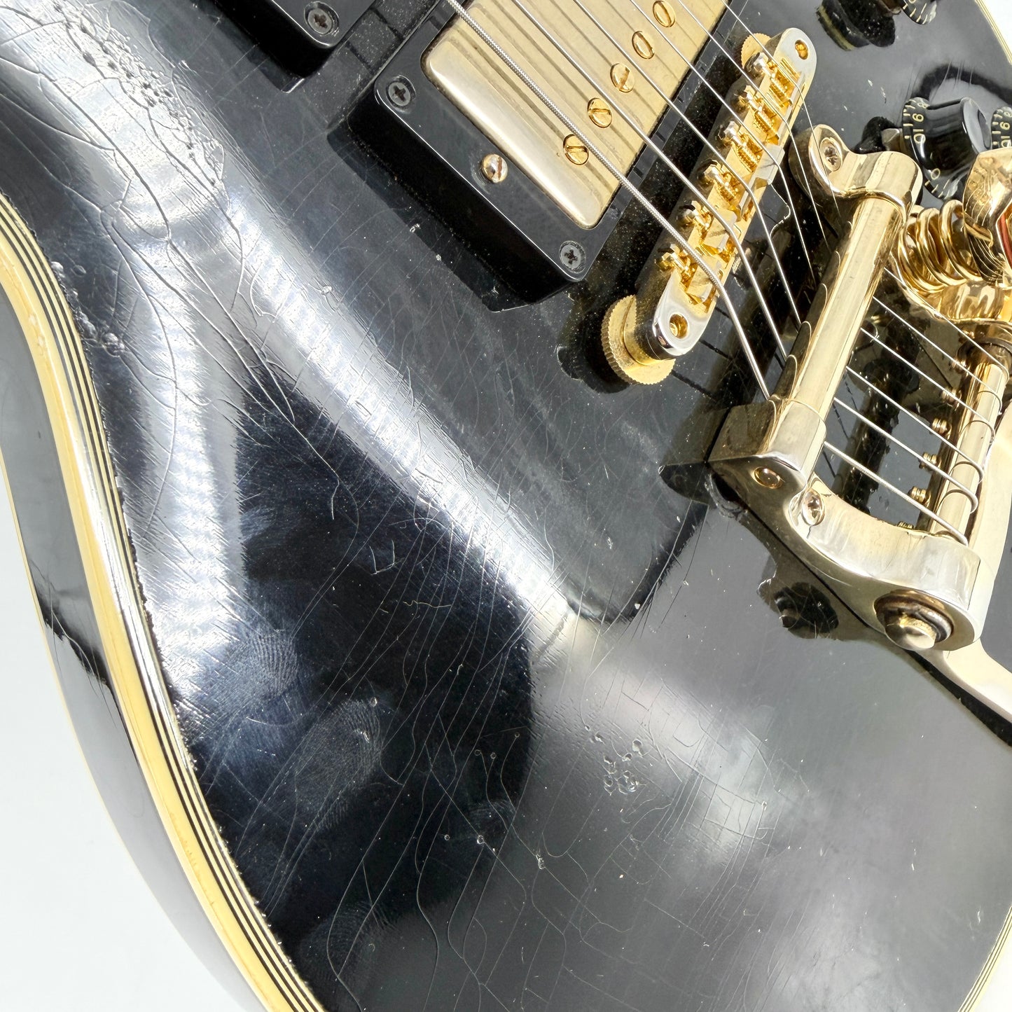 2023 Gibson Custom Murphy Lab Light Aged 1957 Les Paul Custom Triple Black Beauty - Ebony