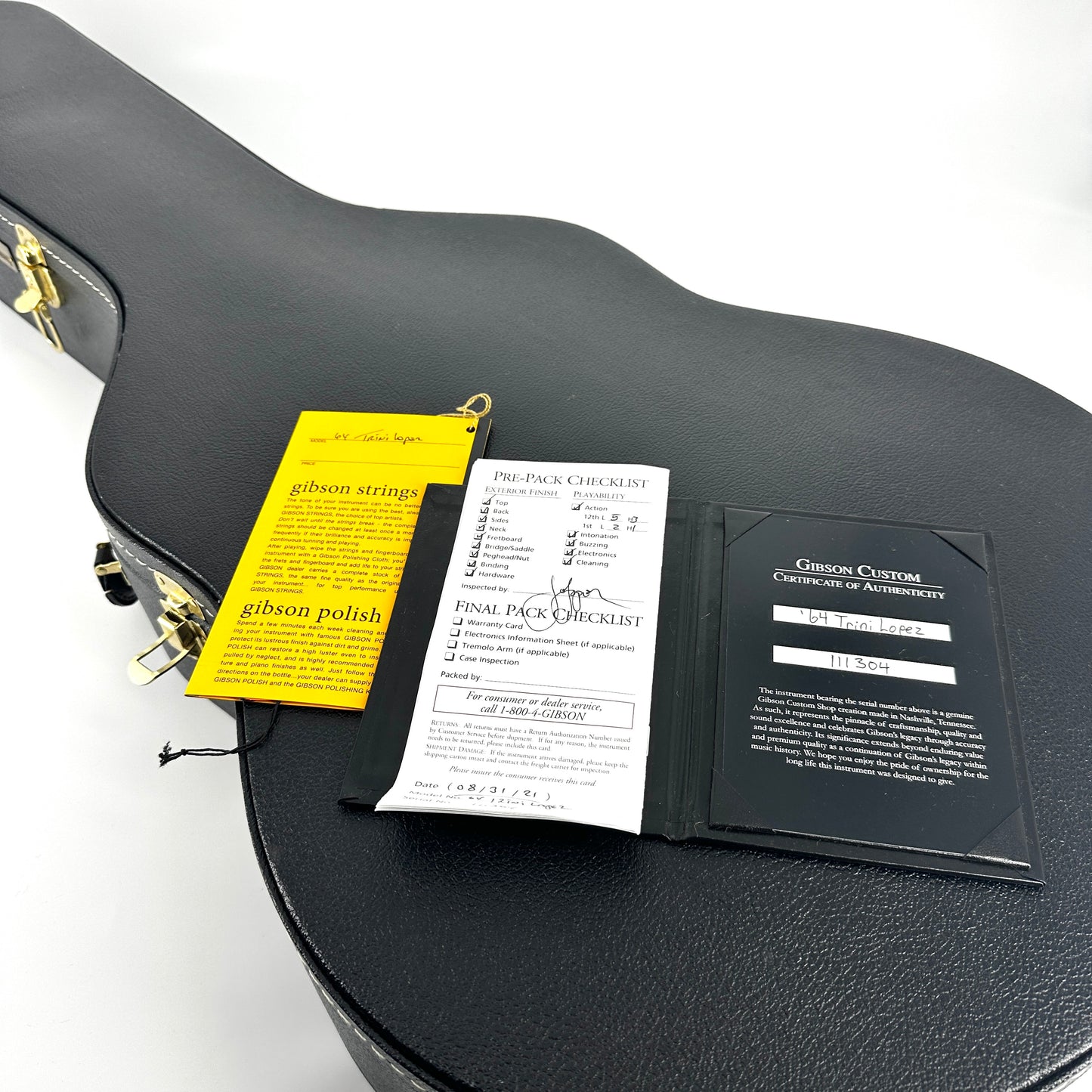 2021 Gibson Custom 1964 Reissue Trini Lopez Standard VOS - Ebony