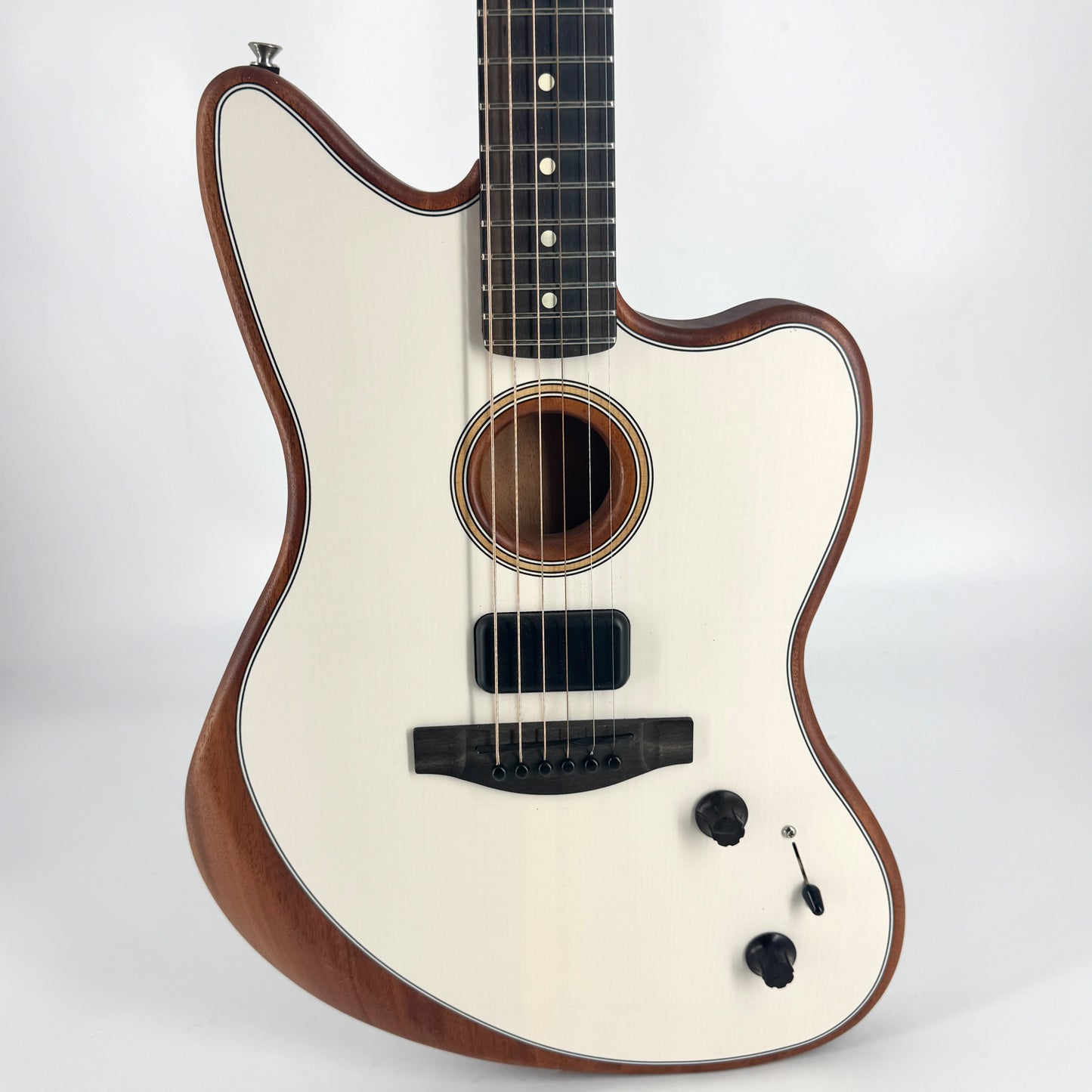2021 Fender American Acoustasonic Jazzmaster - Arctic White