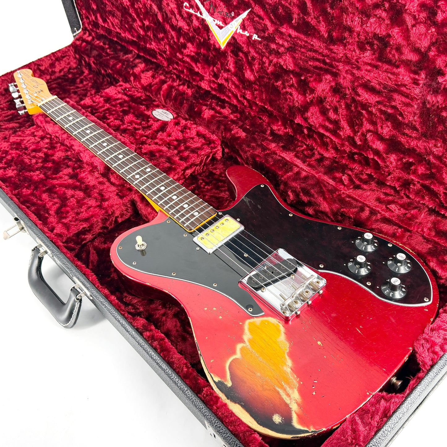 2023 Fender Custom Shop Paul Waller Masterbuilt Arc '72 Telecaster Deluxe Heavy Relic - Candy Apple Red over Sunburst