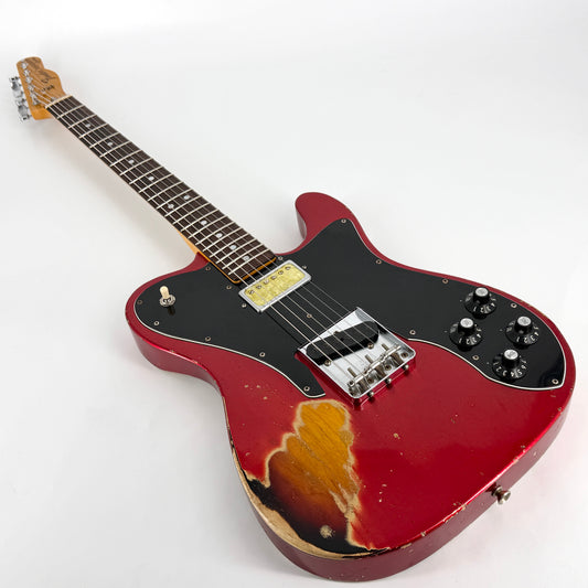 2023 Fender Custom Shop Paul Waller Masterbuilt Arc '72 Telecaster Deluxe Heavy Relic - Candy Apple Red over Sunburst