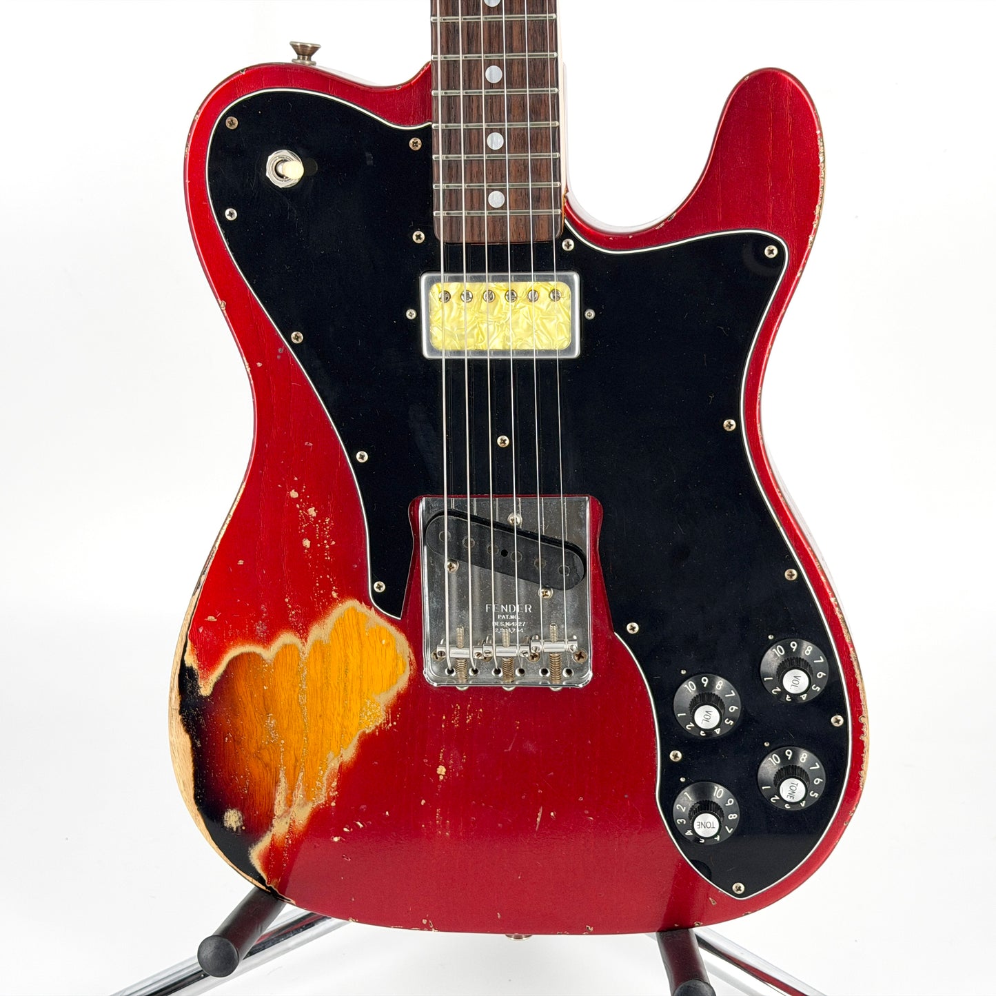 2023 Fender Custom Shop Paul Waller Masterbuilt Arc '72 Telecaster Deluxe Heavy Relic - Candy Apple Red over Sunburst