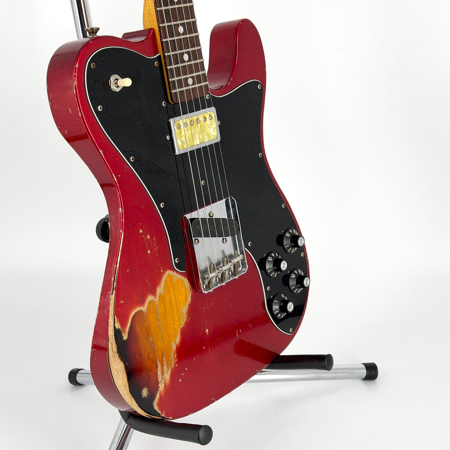 2023 Fender Custom Shop Paul Waller Masterbuilt Arc '72 Telecaster Deluxe Heavy Relic - Candy Apple Red over Sunburst