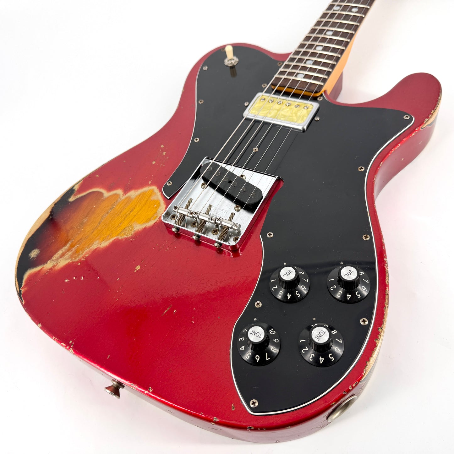 2023 Fender Custom Shop Paul Waller Masterbuilt Arc '72 Telecaster Deluxe Heavy Relic - Candy Apple Red over Sunburst