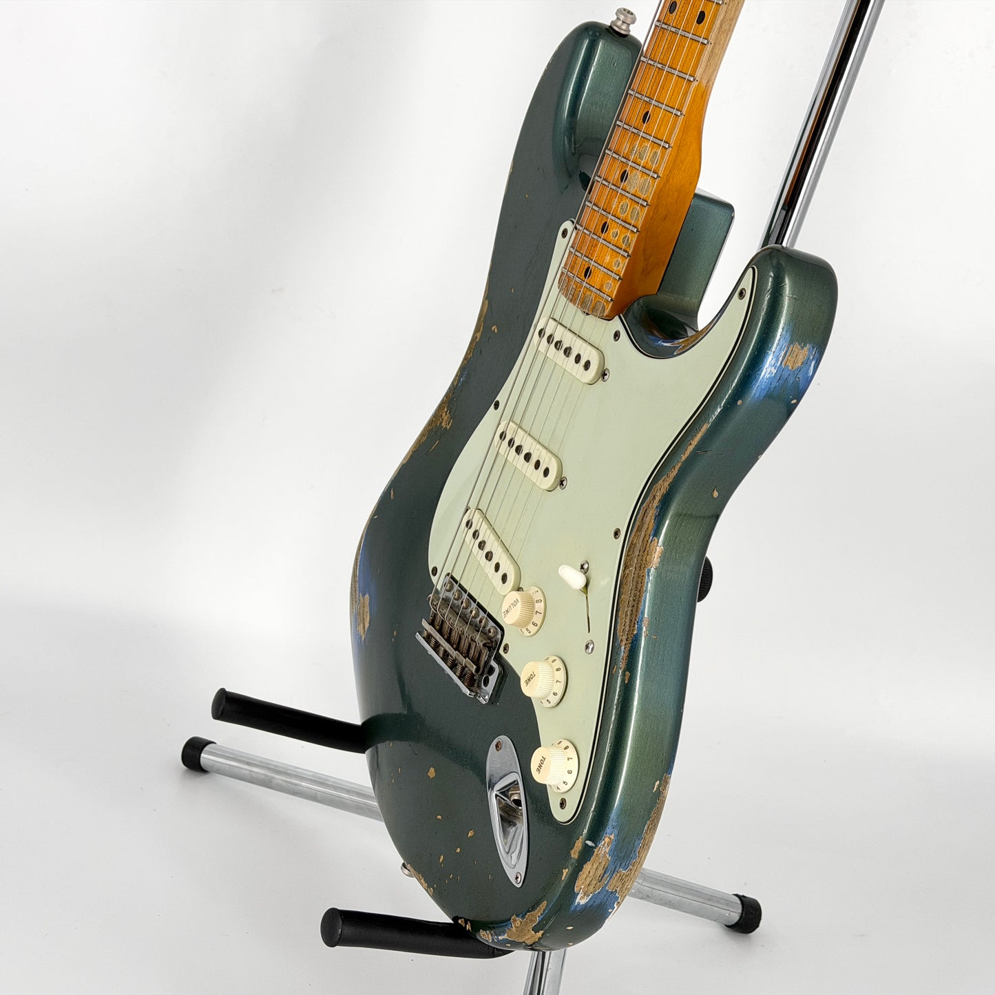 2016 Fender Custom Shop Ltd Edition '59 Stratocaster Heavy Relic - Olive Drab Green over Lake Placid Blue