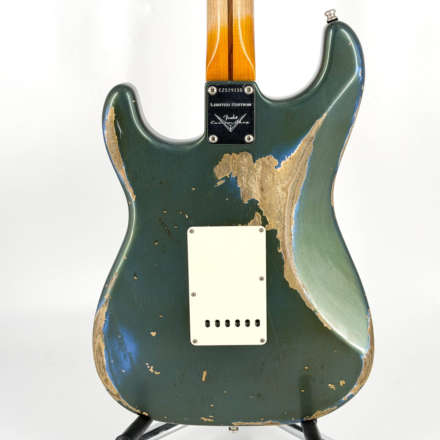 2016 Fender Custom Shop Ltd Edition '59 Stratocaster Heavy Relic - Olive Drab Green over Lake Placid Blue