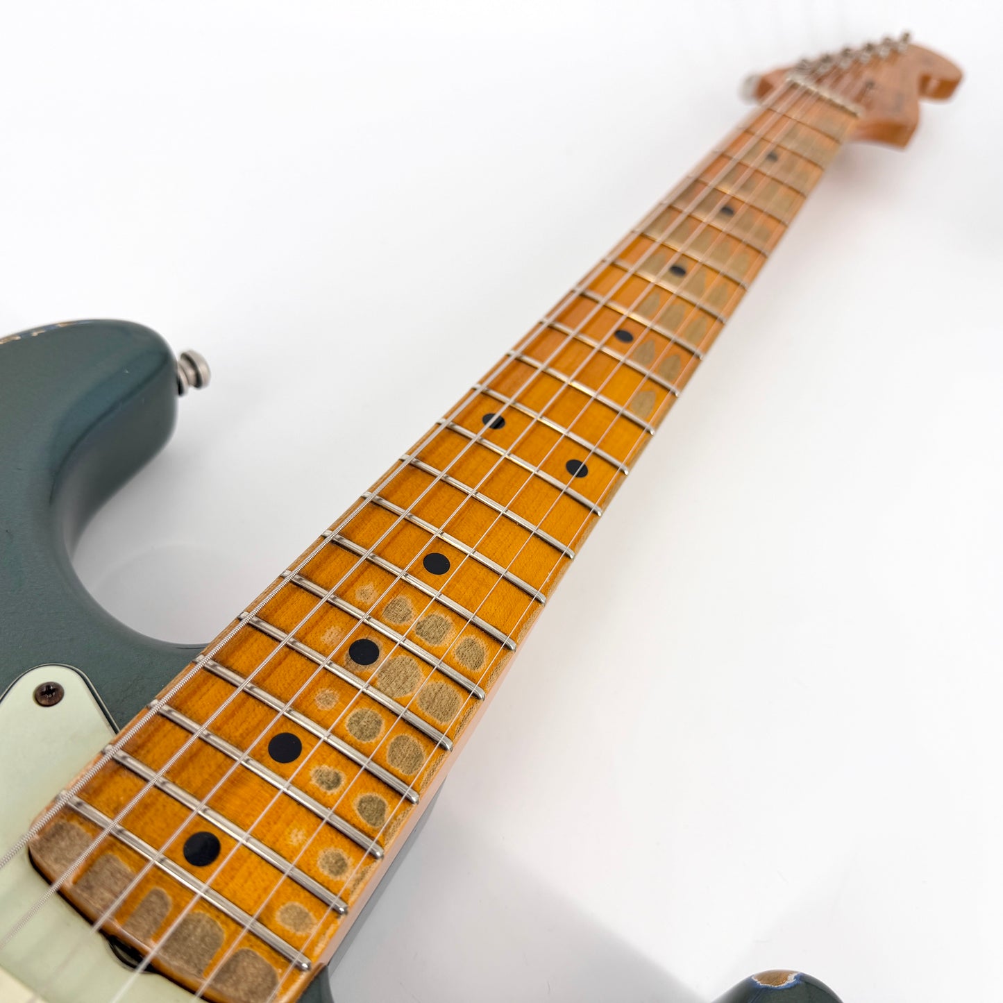 2016 Fender Custom Shop Ltd Edition '59 Stratocaster Heavy Relic - Olive Drab Green over Lake Placid Blue