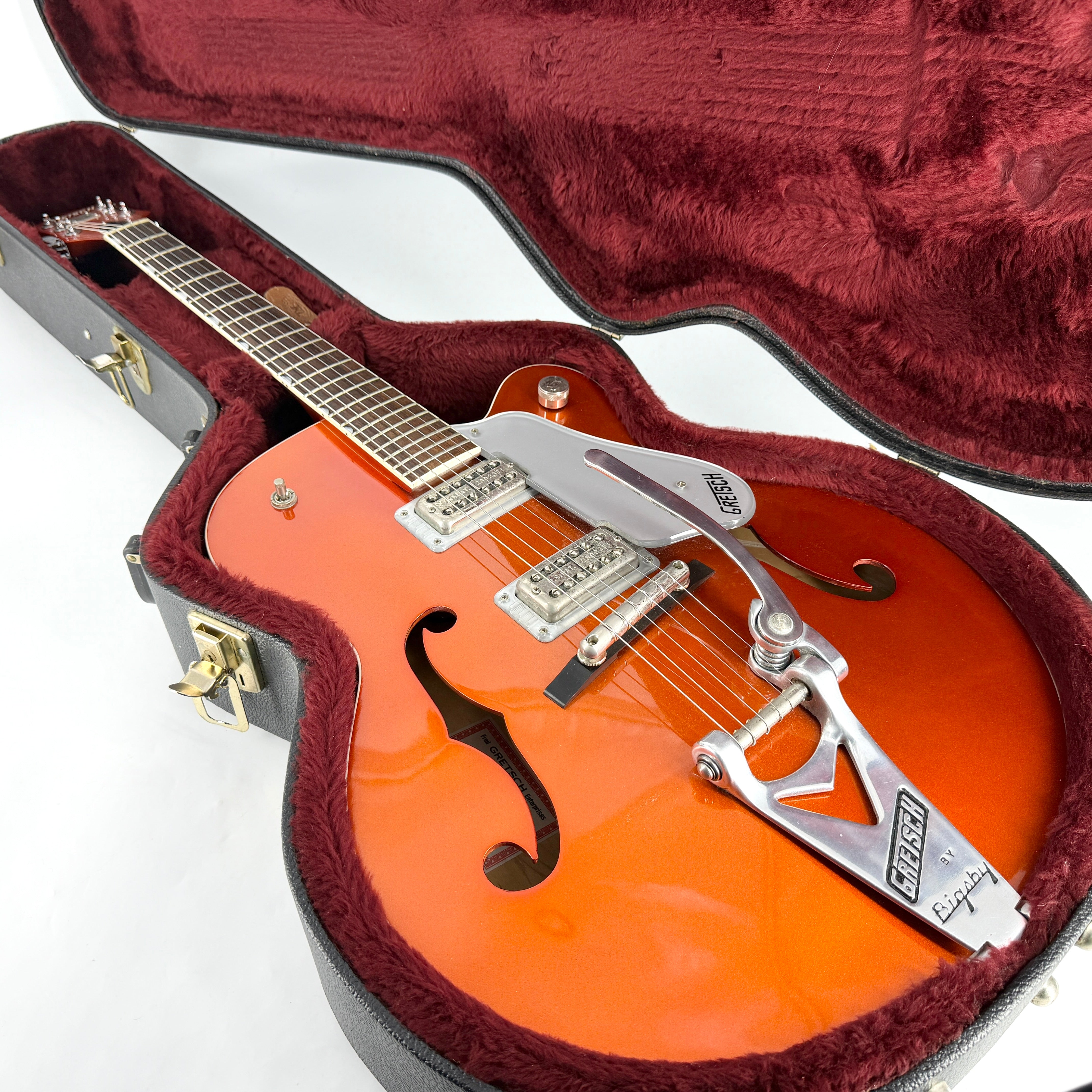 1999 Gretsch G6120SH Brian Setzer Hot Rod - Tangerine – Jordan Guitars