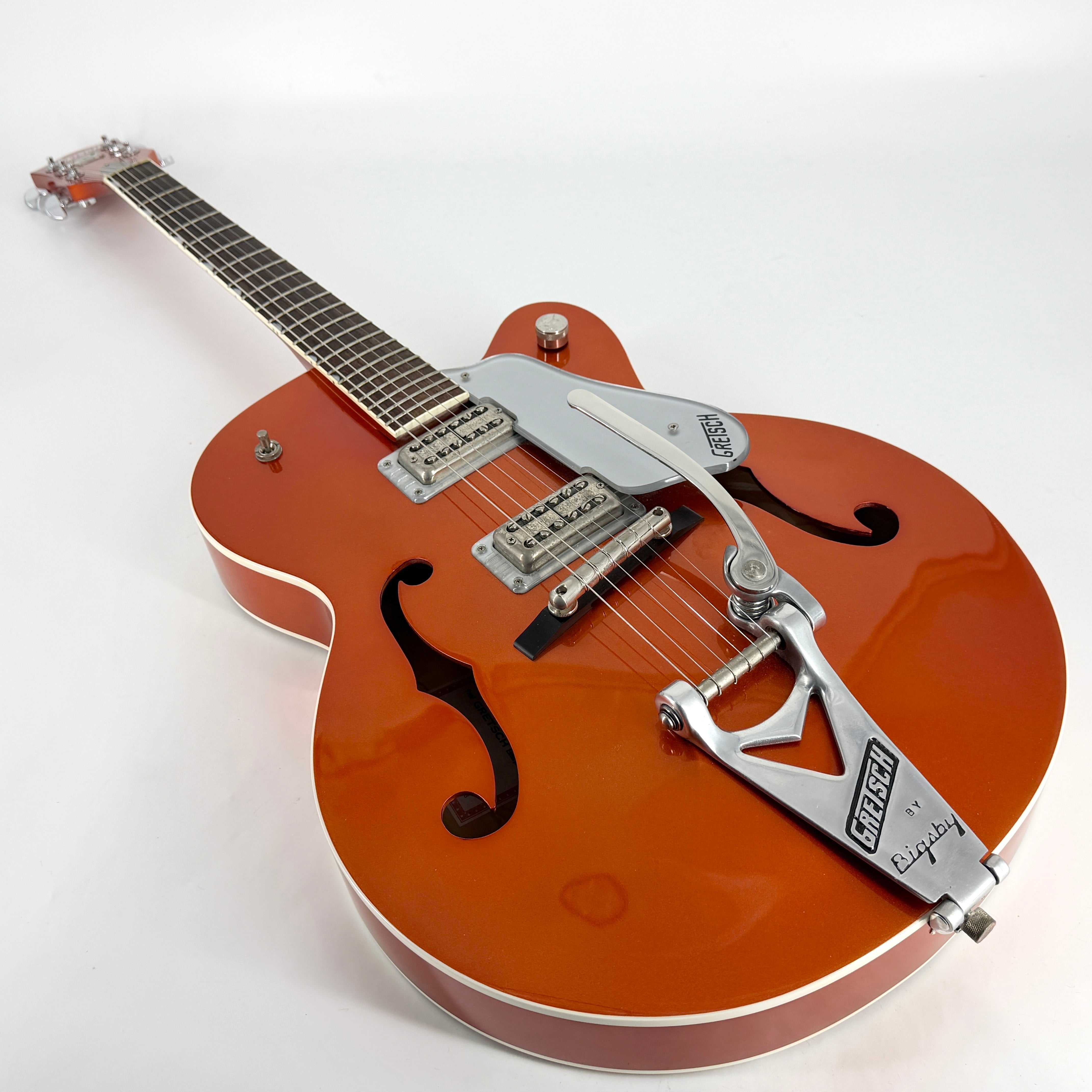 1999 Gretsch G6120SH Brian Setzer Hot Rod - Tangerine – Jordan Guitars