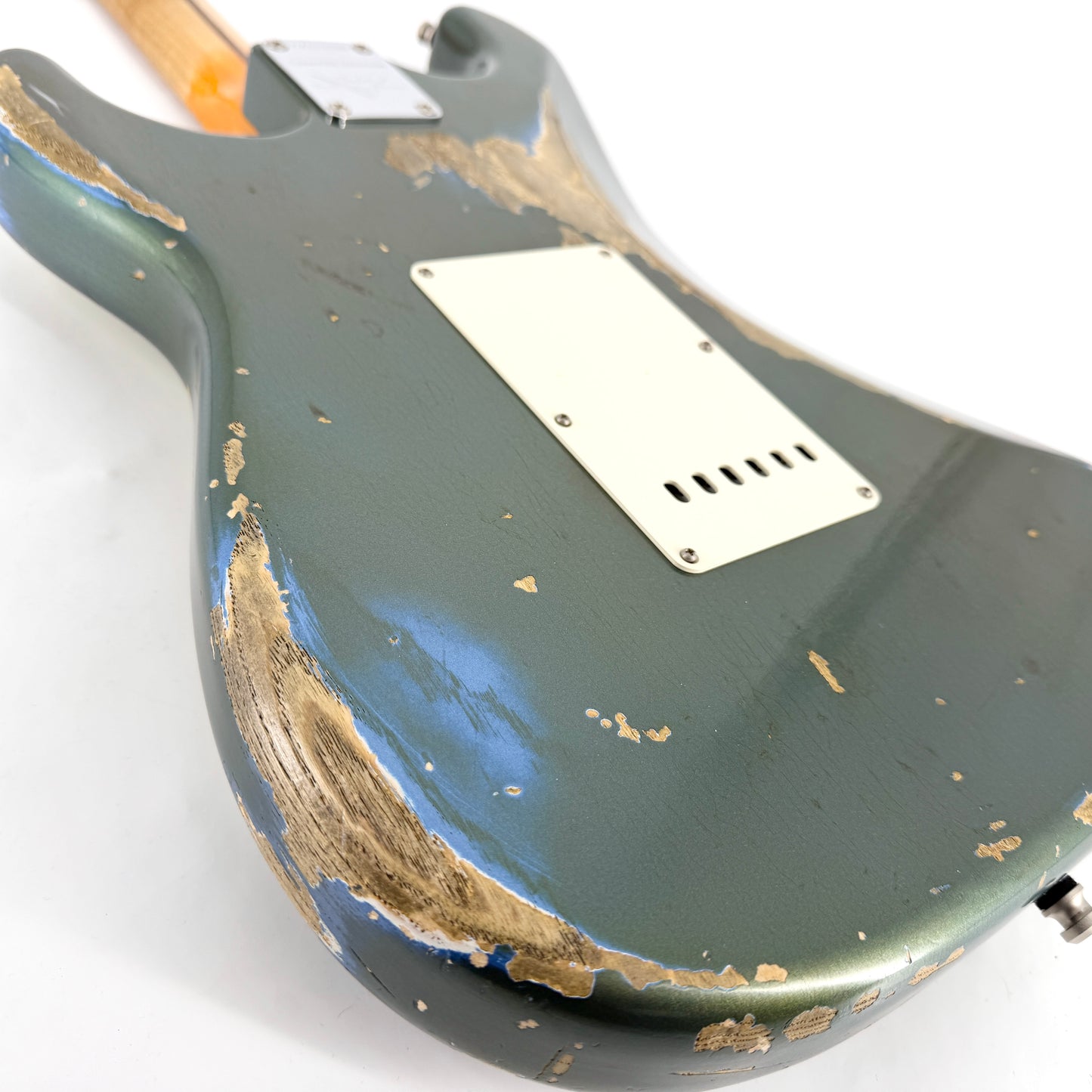 2016 Fender Custom Shop Ltd Edition '59 Stratocaster Heavy Relic - Olive Drab Green over Lake Placid Blue