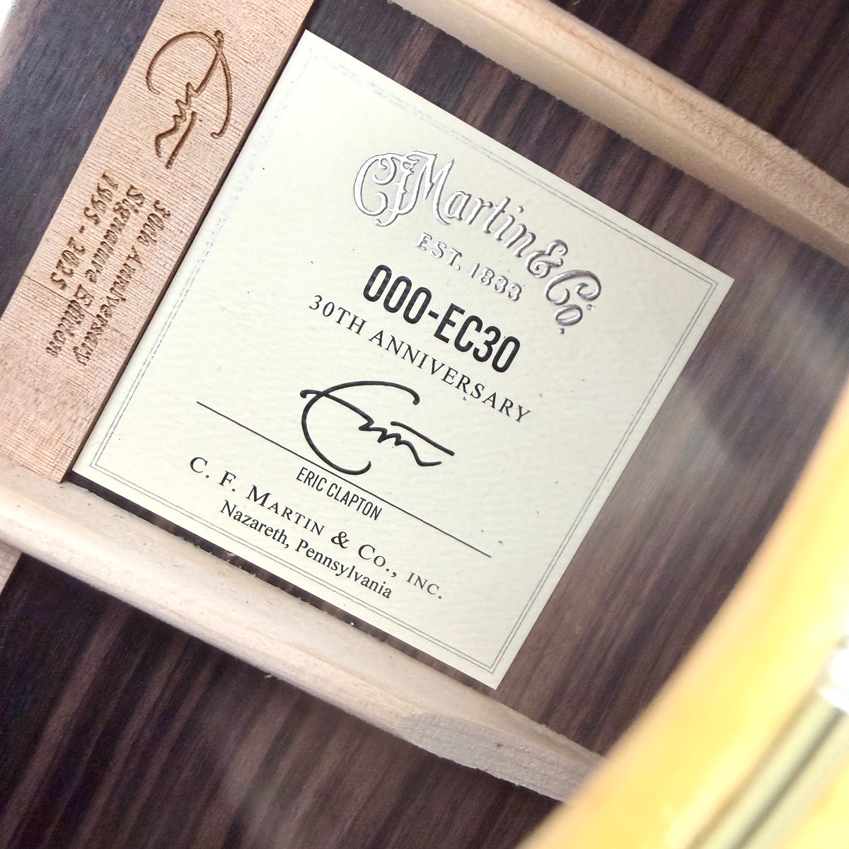 2025 Martin Eric Clapton 30th Anniversary 000-EC Limited Edition - Natural