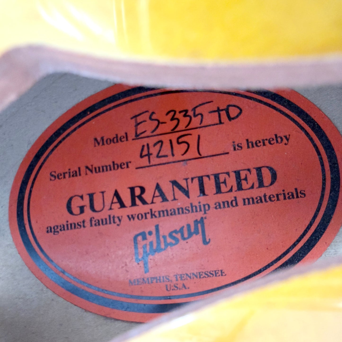 2015 Gibson '63 Reissue ES-335TD – Historic Burst VOS