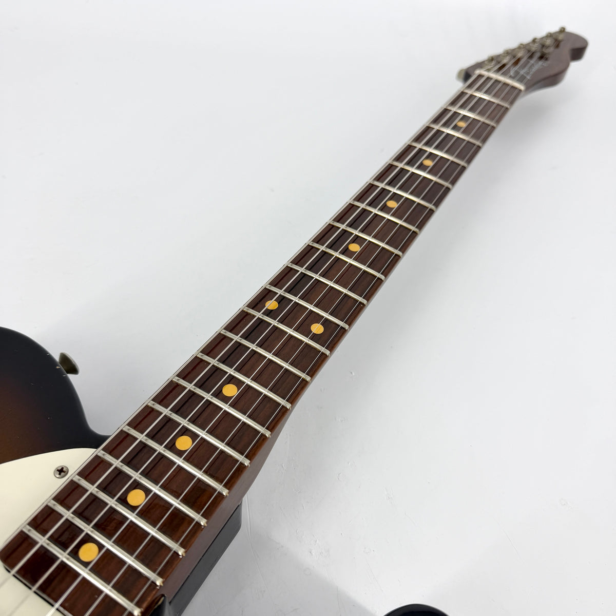 2016 Fender Custom Shop Ltd 50's Telecaster Thinline Relic Solid Rosewood Neck - Chocolate 3 Tone Sunburst